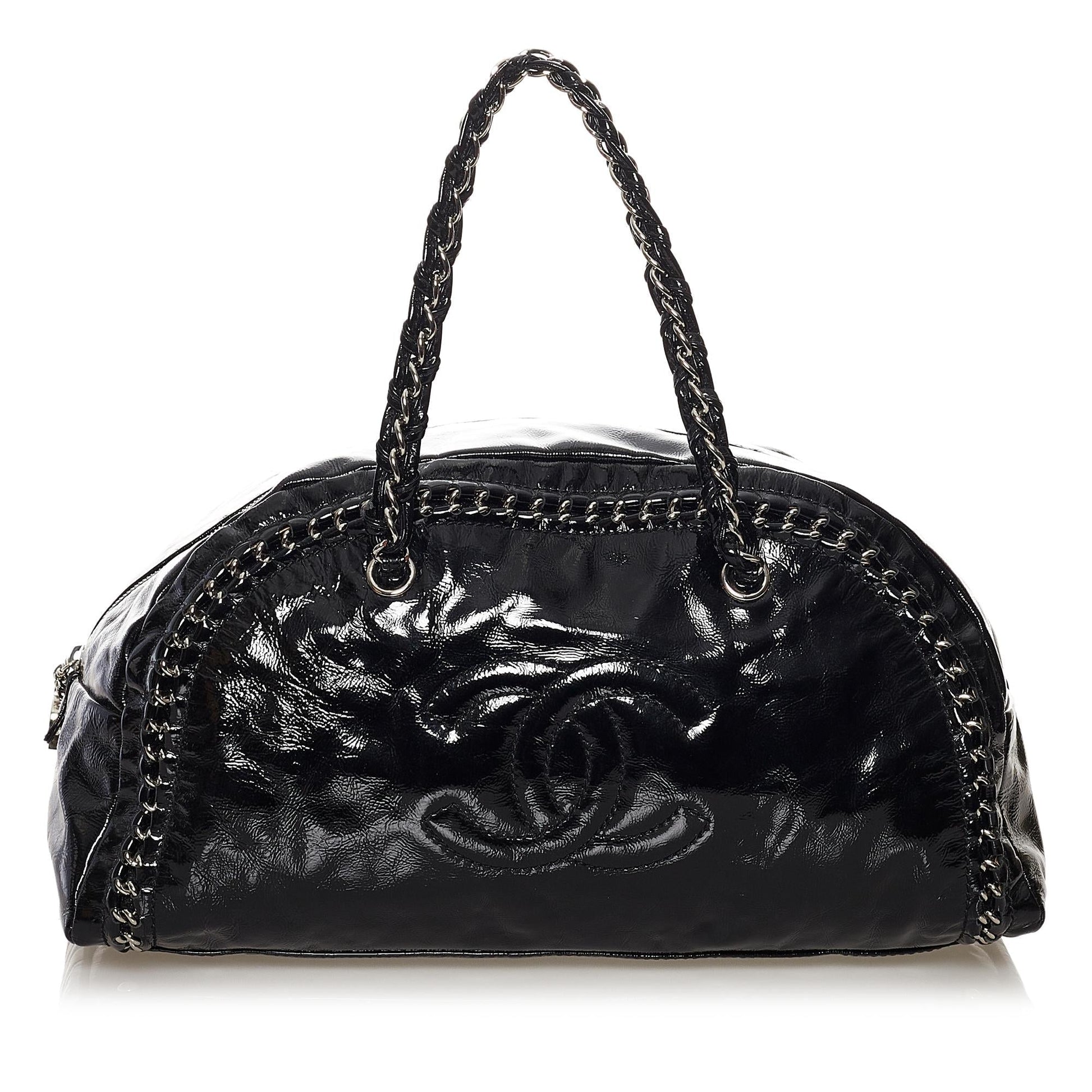 Chanel Luxe Ligne Patent SHG Leather Tote Bag