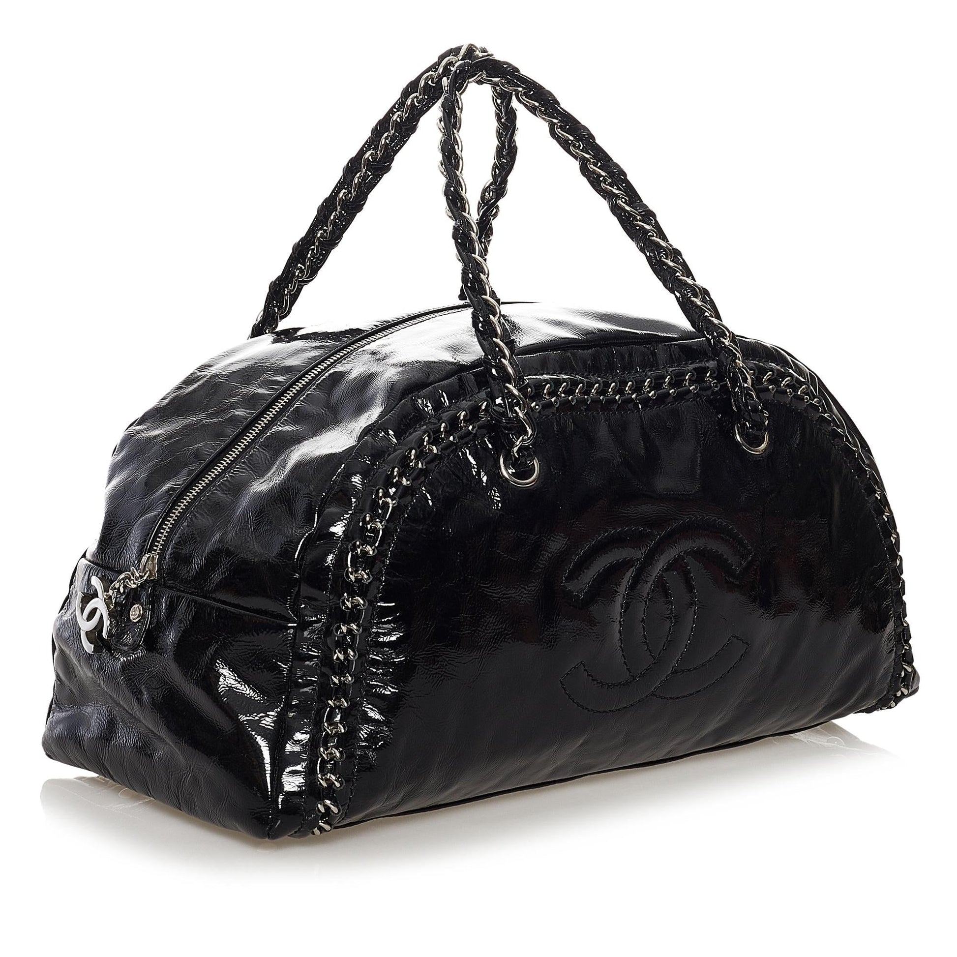 Chanel Luxe Ligne Patent SHG Leather Tote Bag