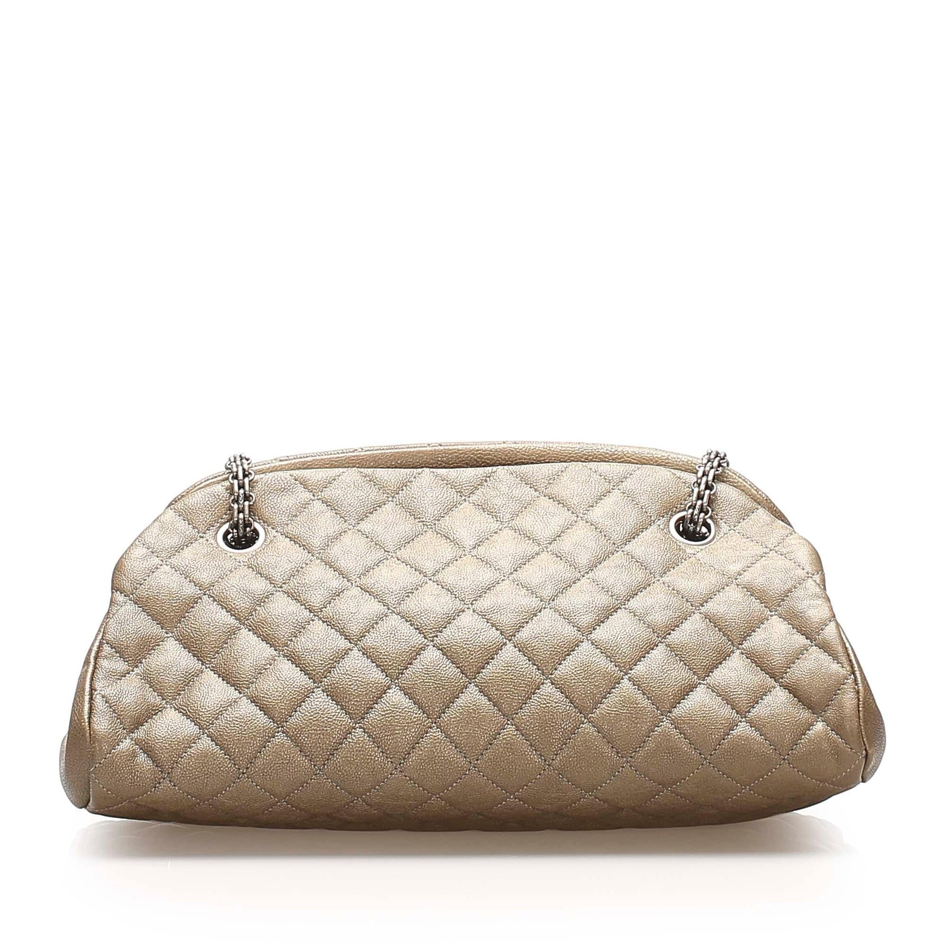 Chanel Mademoiselle Bowling SHG Leather Handbag