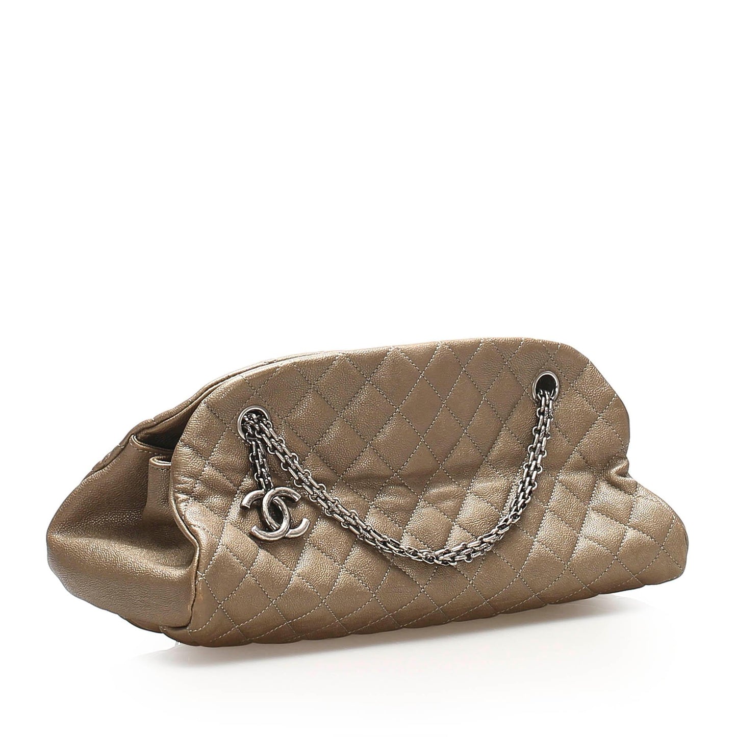 Chanel Mademoiselle Bowling SHG Leather Handbag