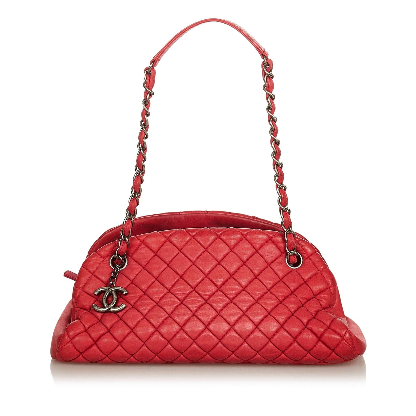 Chanel Mademoiselle Bowling SHG Leather Handbag Bag Shg