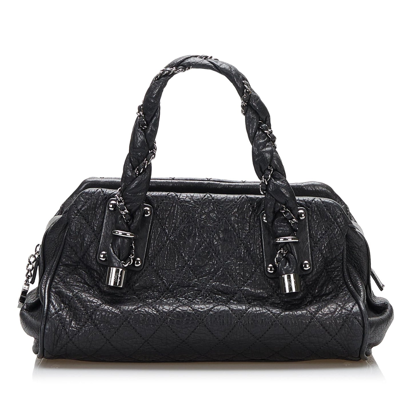 Chanel Matelasse Lady Braid Bowler SHG Handbag