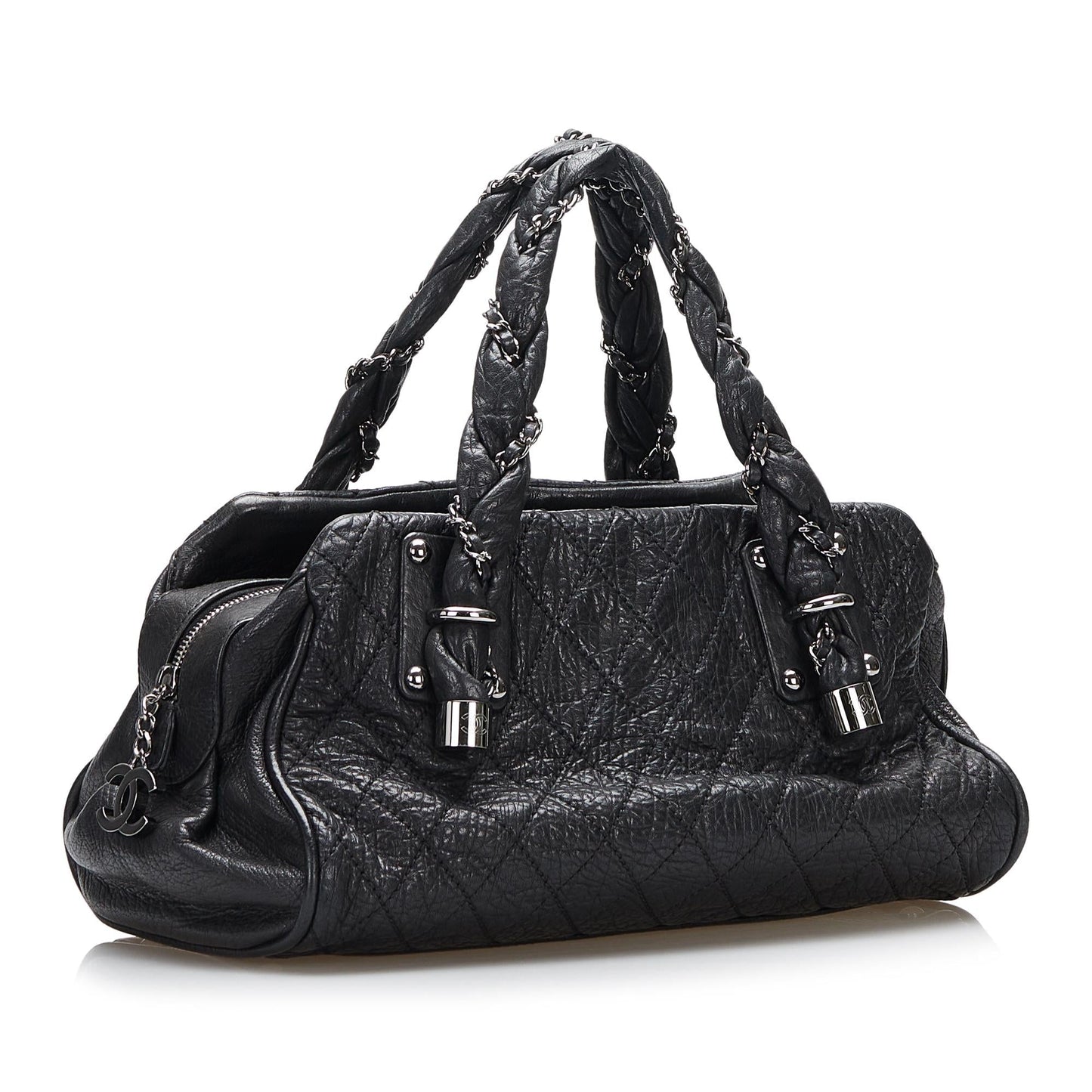 Chanel Matelasse Lady Braid Bowler SHG Handbag