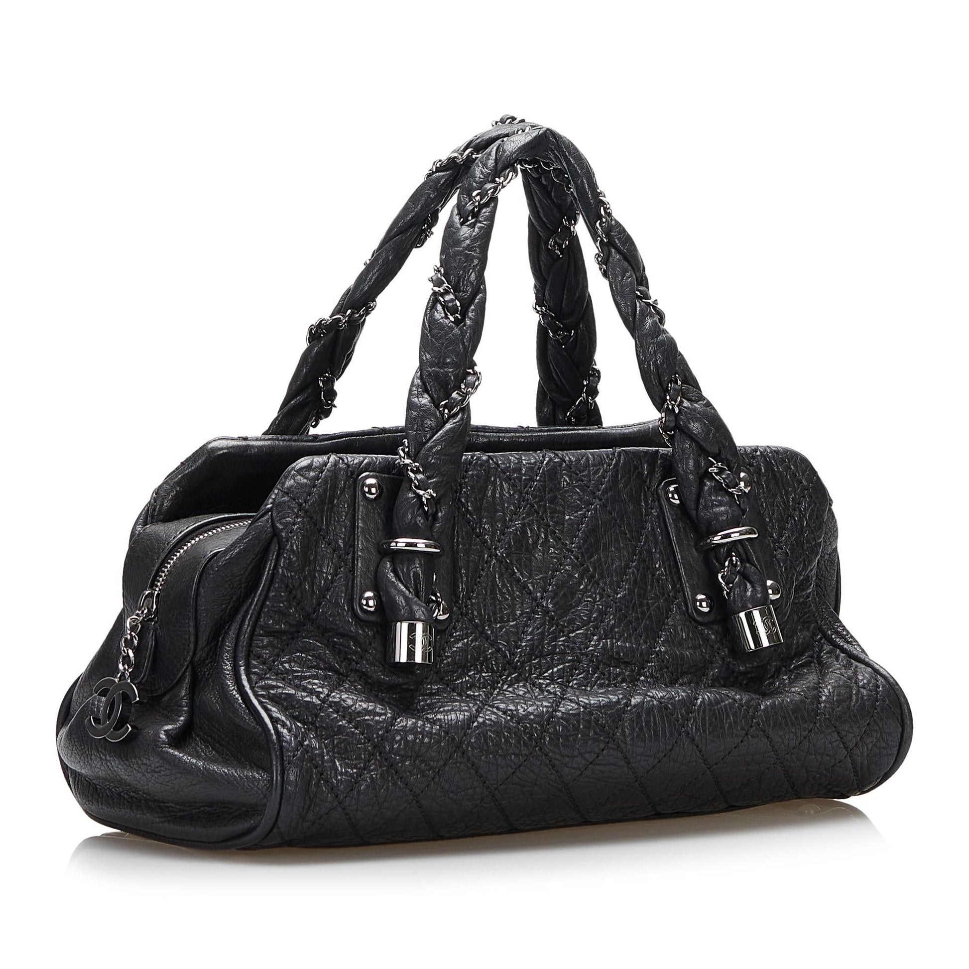 Chanel Matelasse Lady Braid Bowler SHG Handbag