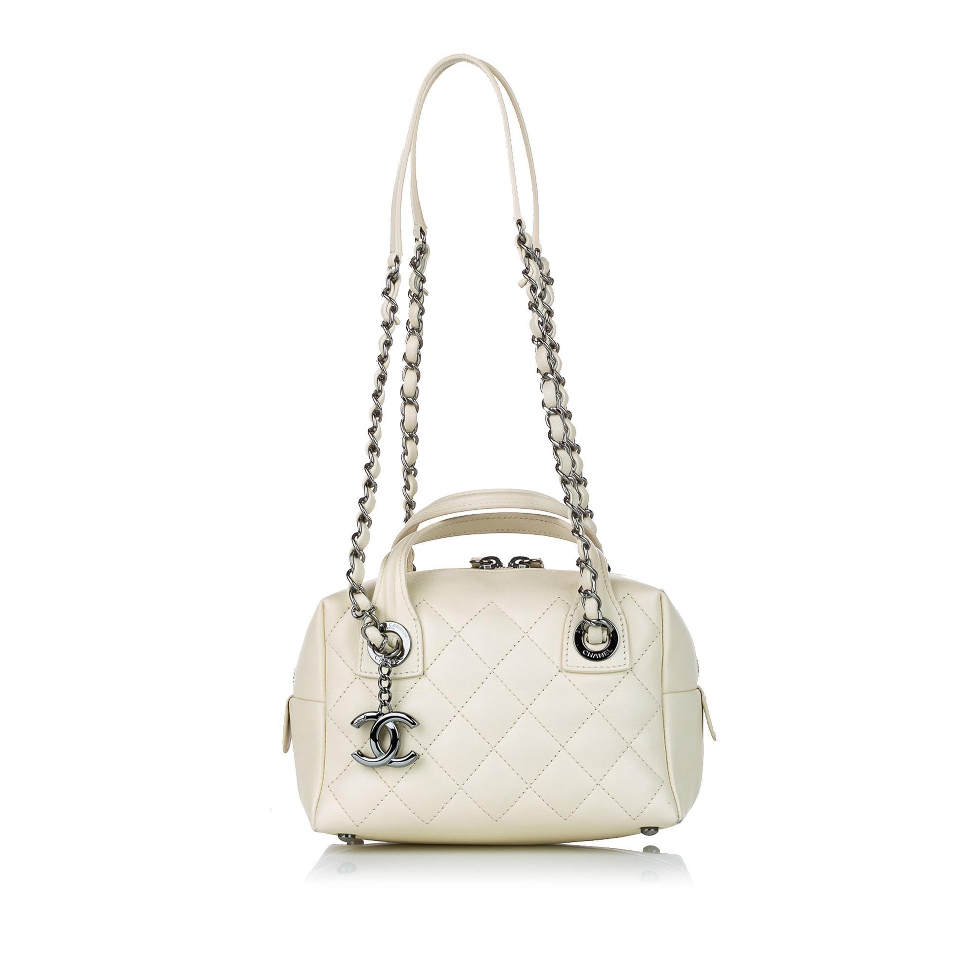 Chanel Matelasse Lambskin Satchel SHG Leather Satchel Bag