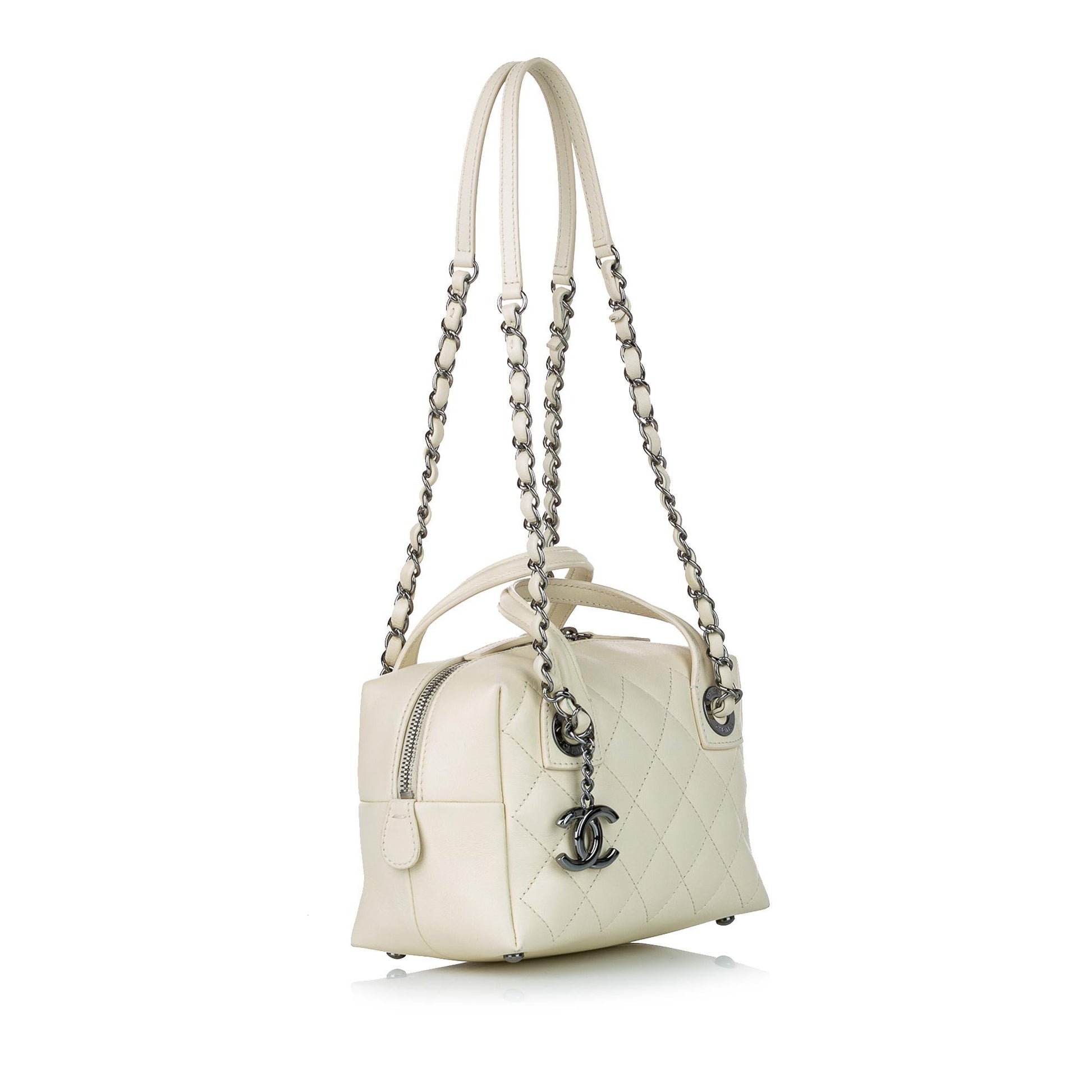 Chanel Matelasse Lambskin Satchel SHG Leather Satchel Bag