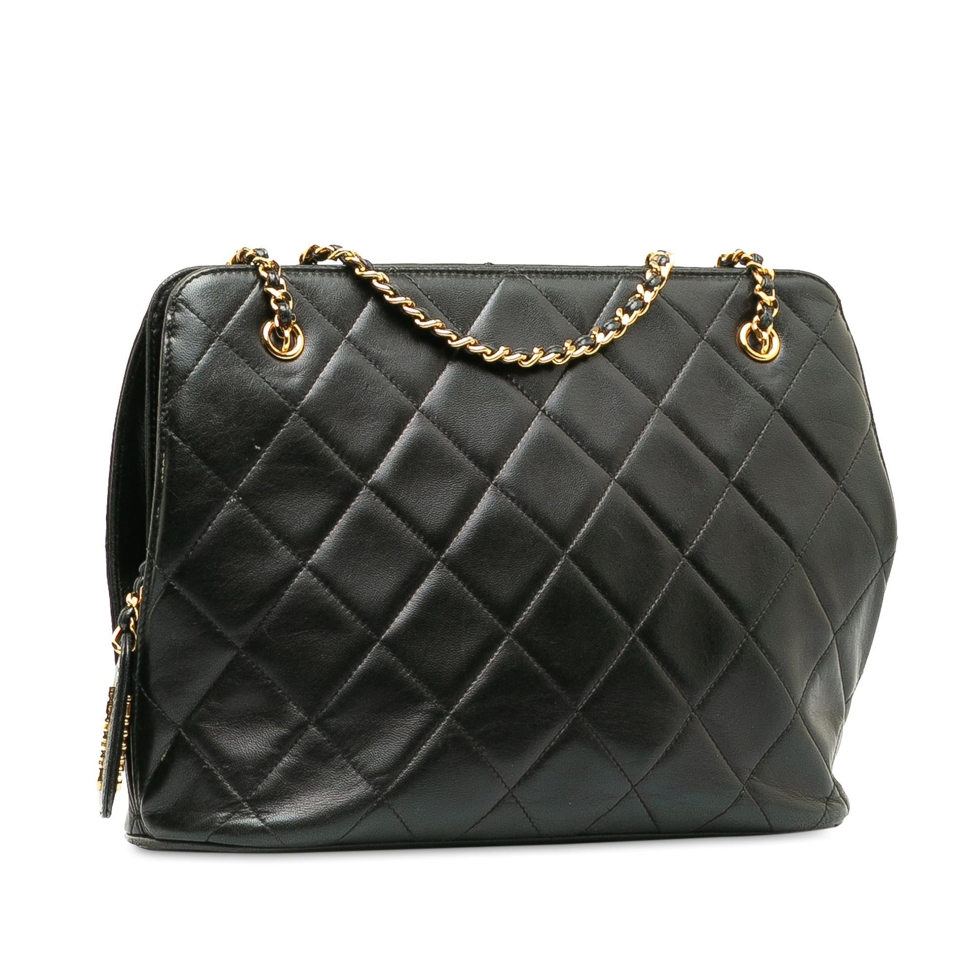 Chanel Matelasse Lambskin Leather Shoulder Bag (SHG-pt26br)