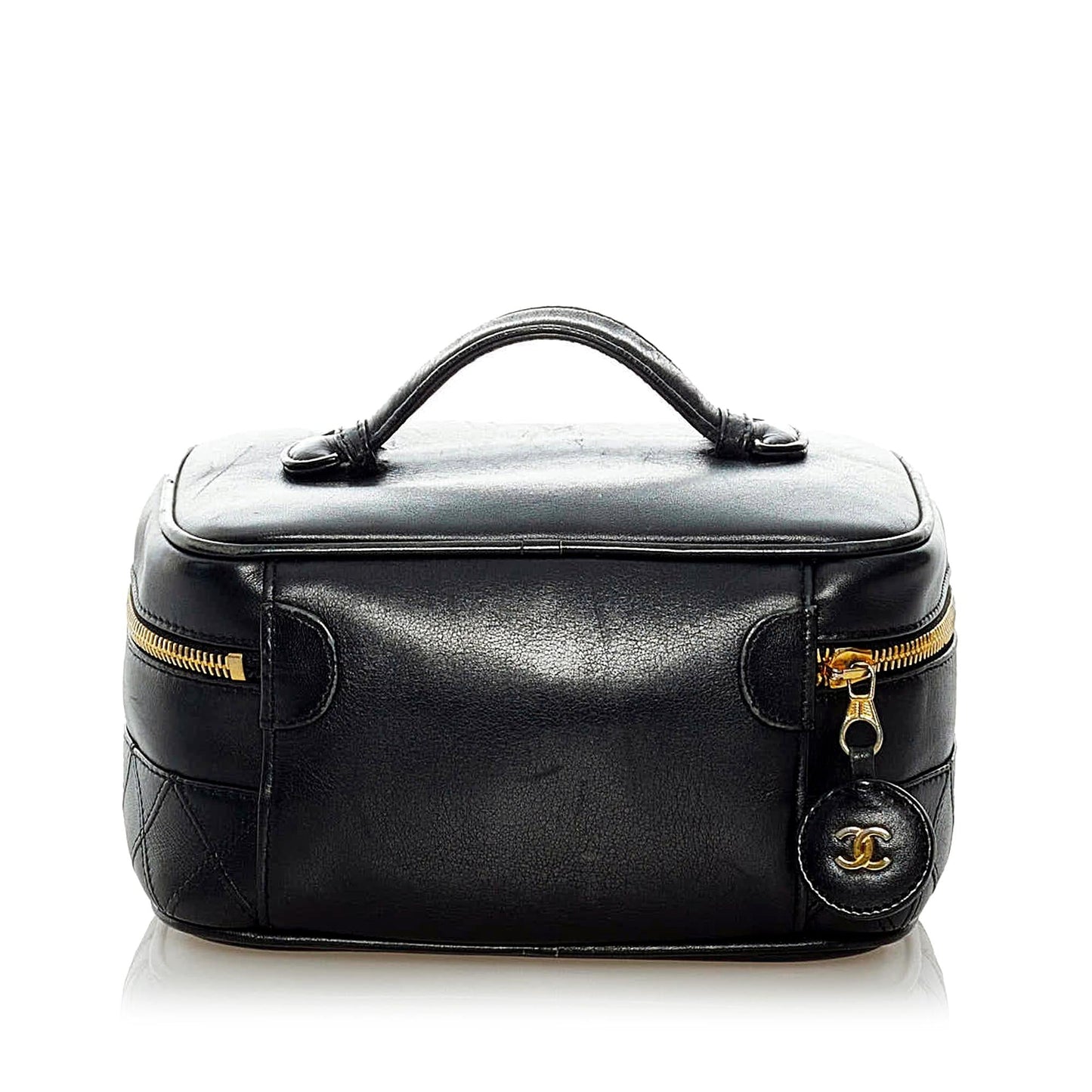 Chanel Matelasse Lambskin Vanity SHG Leather Handbag
