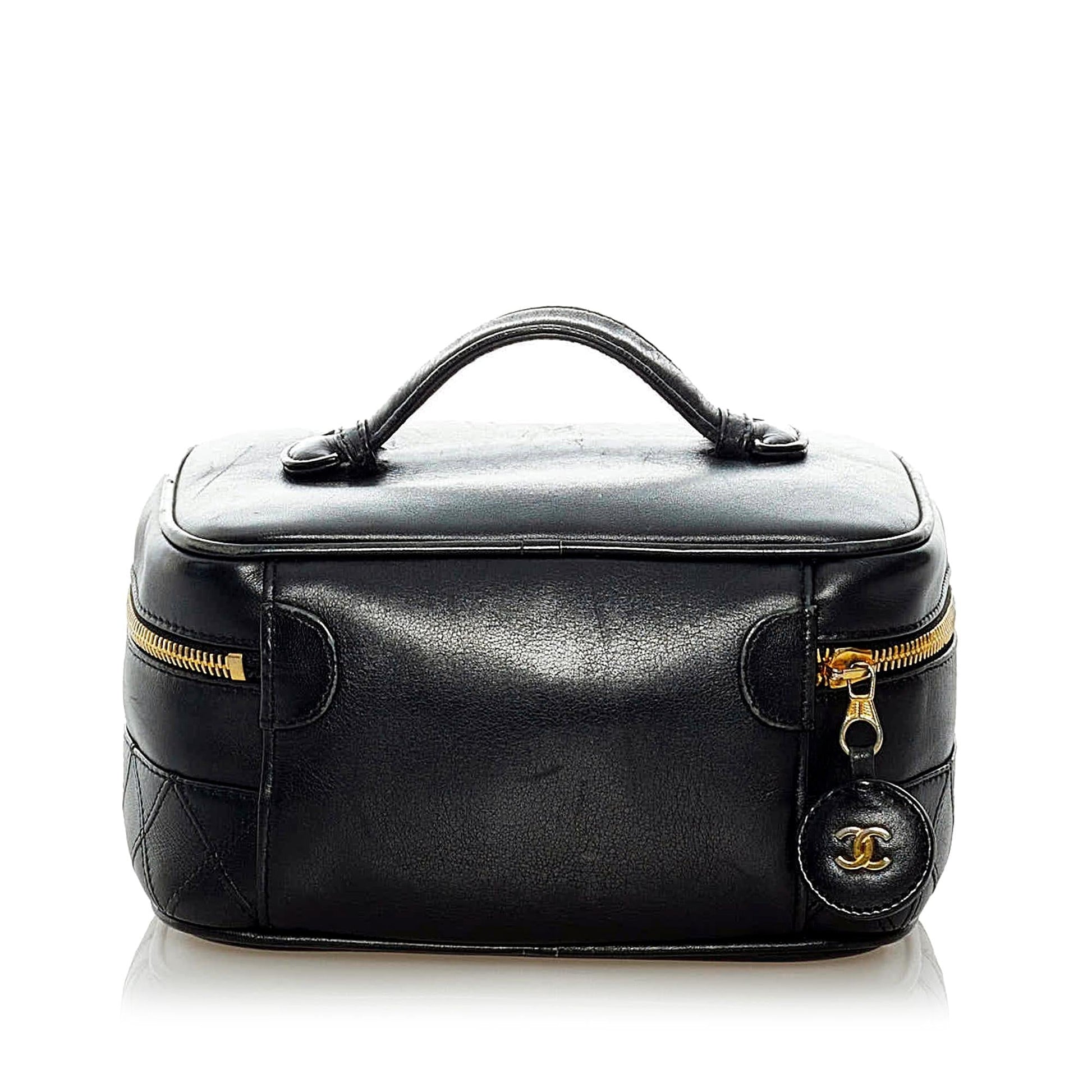 Chanel Matelasse Lambskin Vanity SHG Leather Handbag