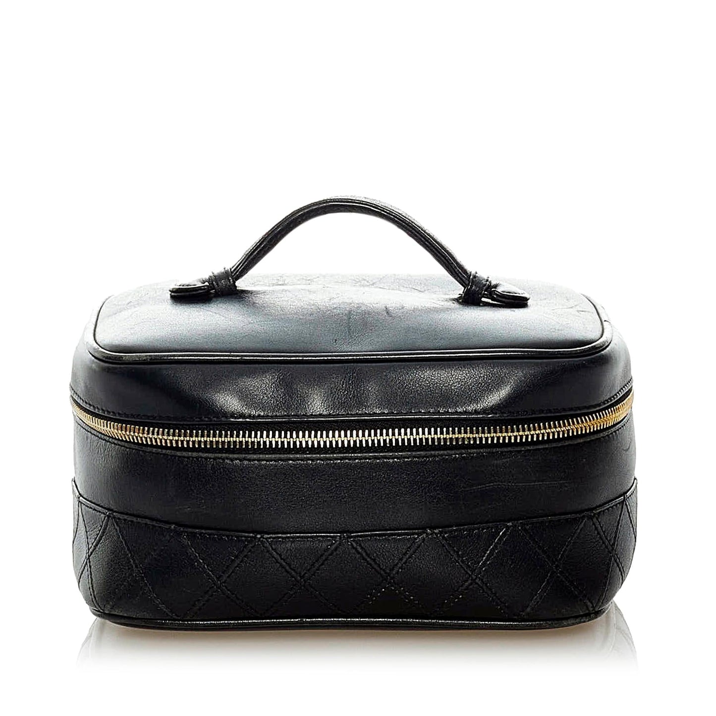 Chanel Matelasse Lambskin Vanity SHG Leather Handbag