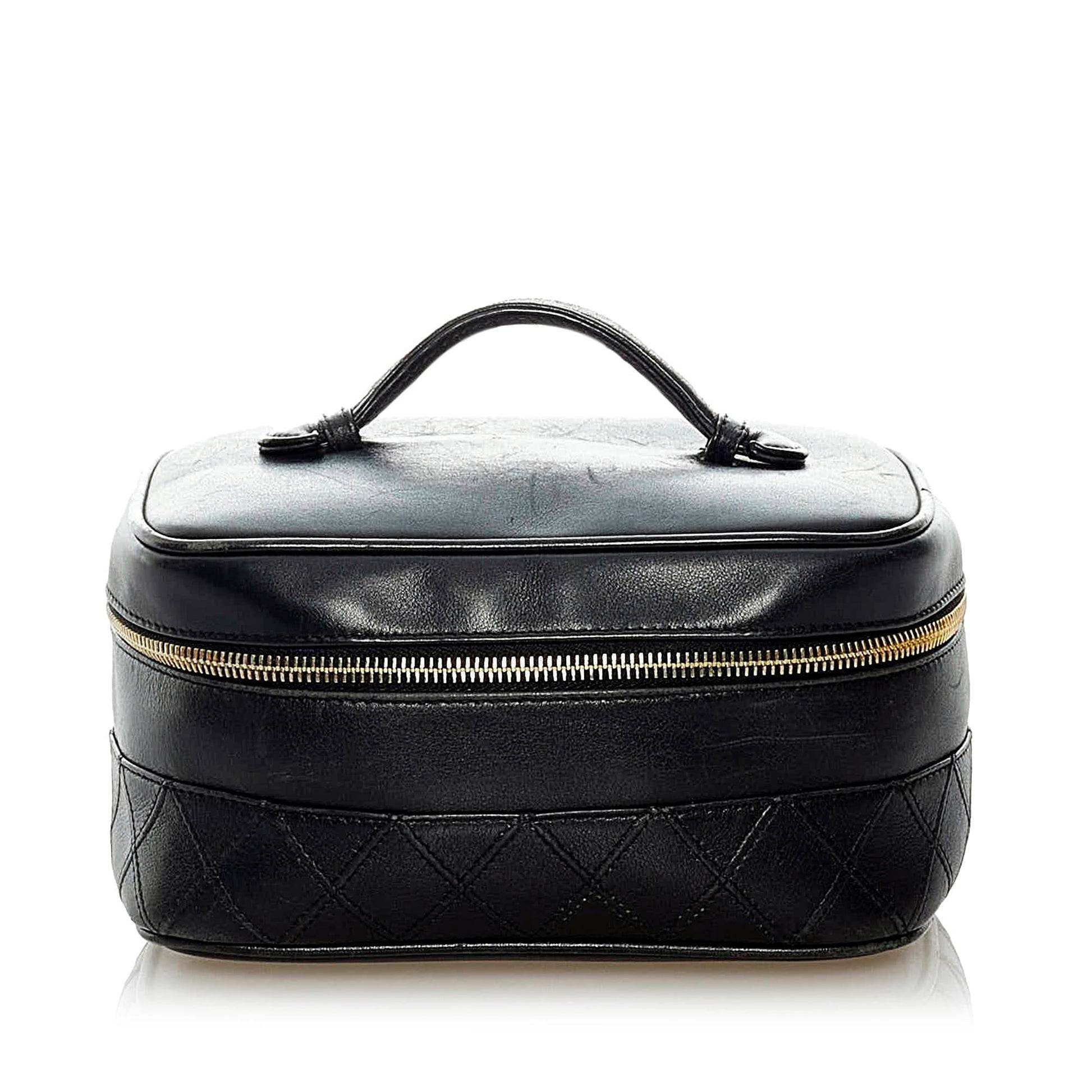 Chanel Matelasse Lambskin Vanity SHG Leather Handbag