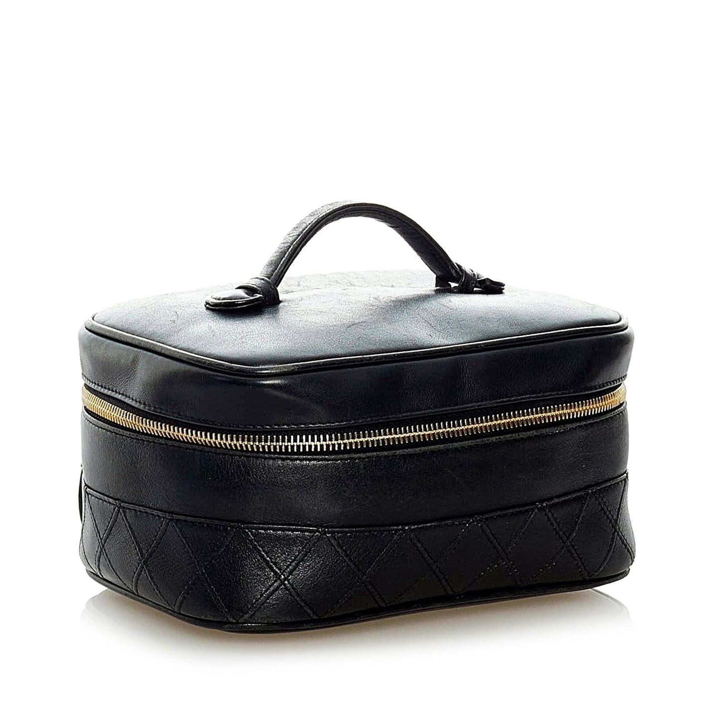 Chanel Matelasse Lambskin Vanity SHG Leather Handbag