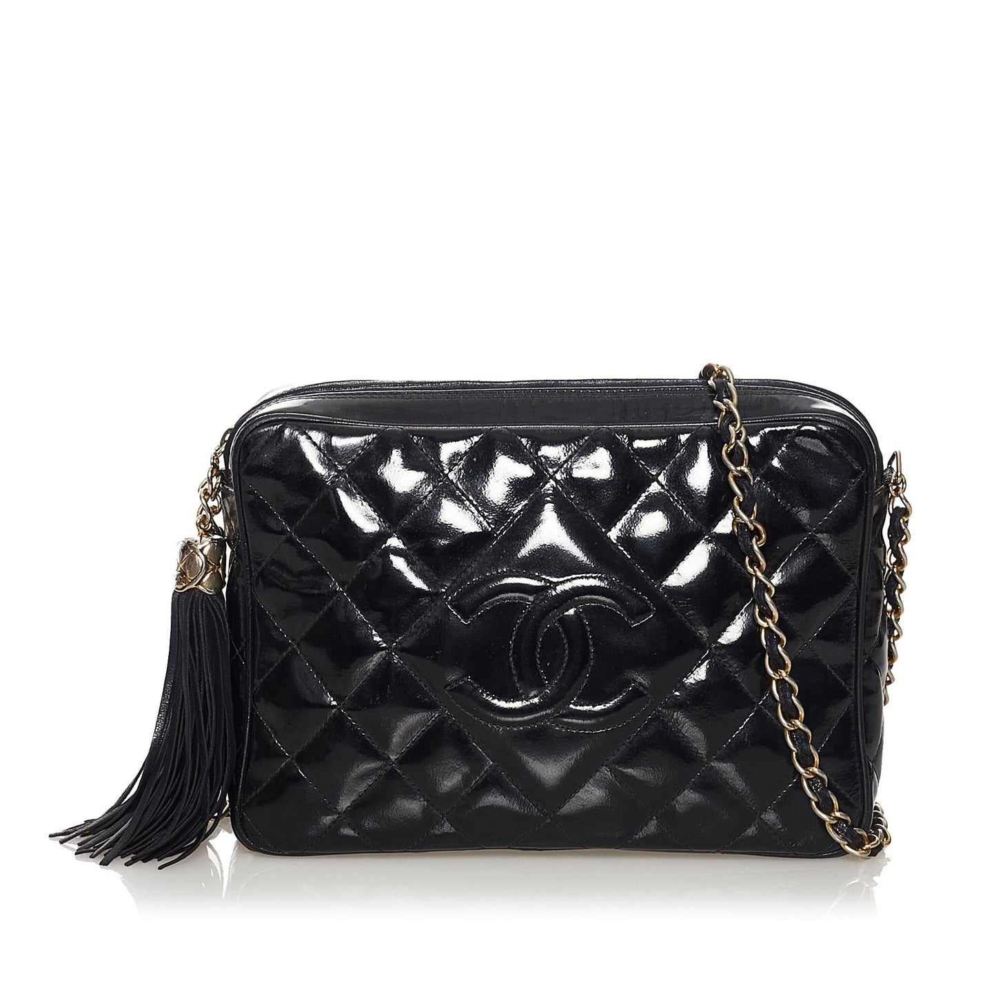 Chanel Matelasse Patent SHG Leather Crossbody Bag
