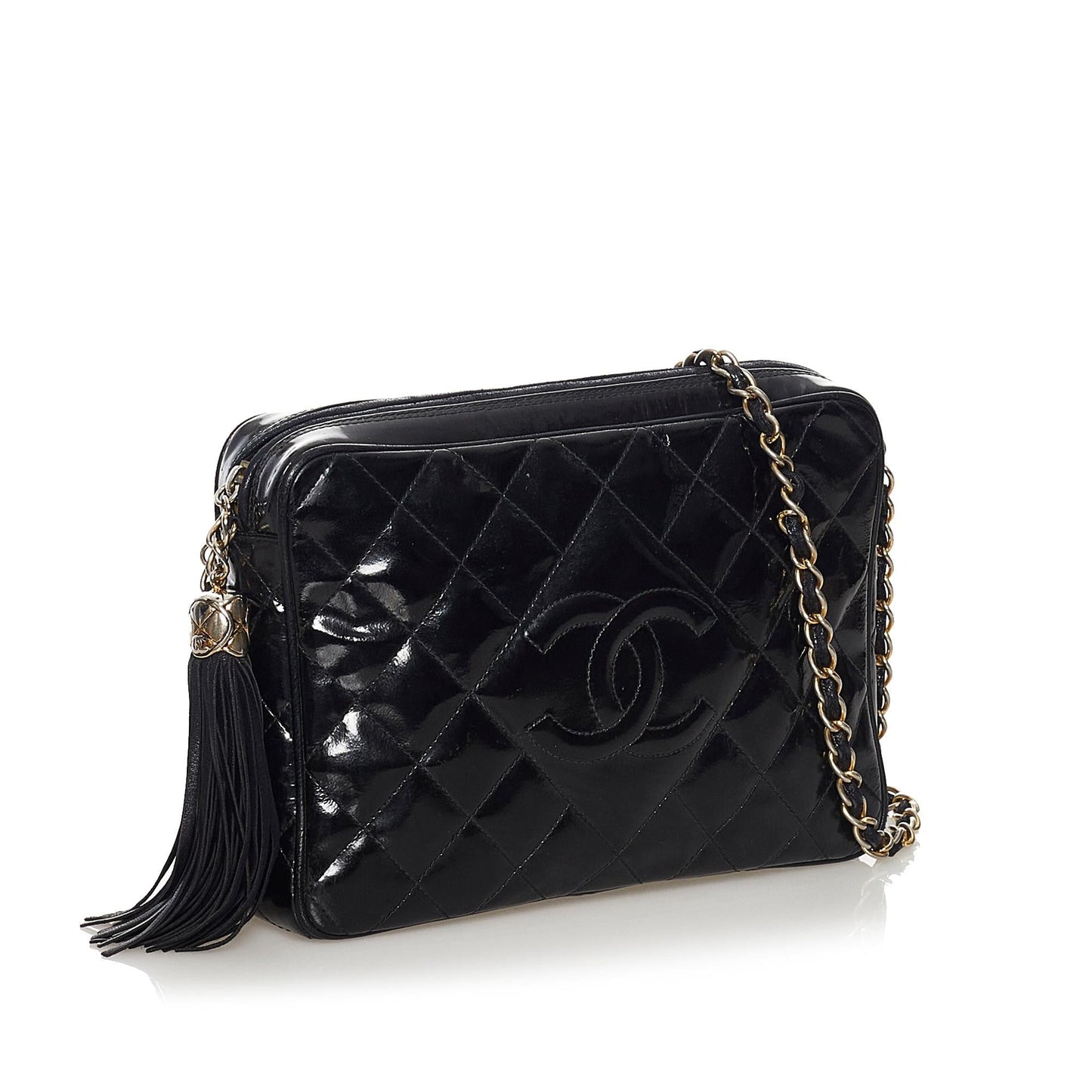 Chanel Matelasse Patent SHG Leather Crossbody Bag