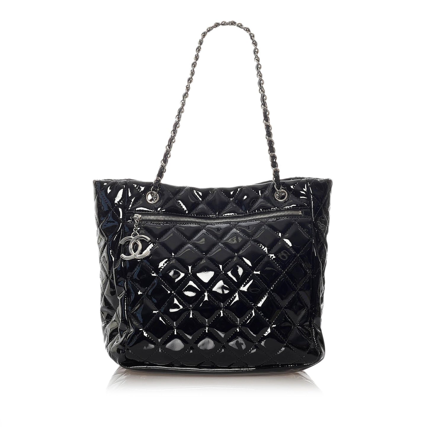 Chanel Matelasse Patent SHG Leather Tote Bag