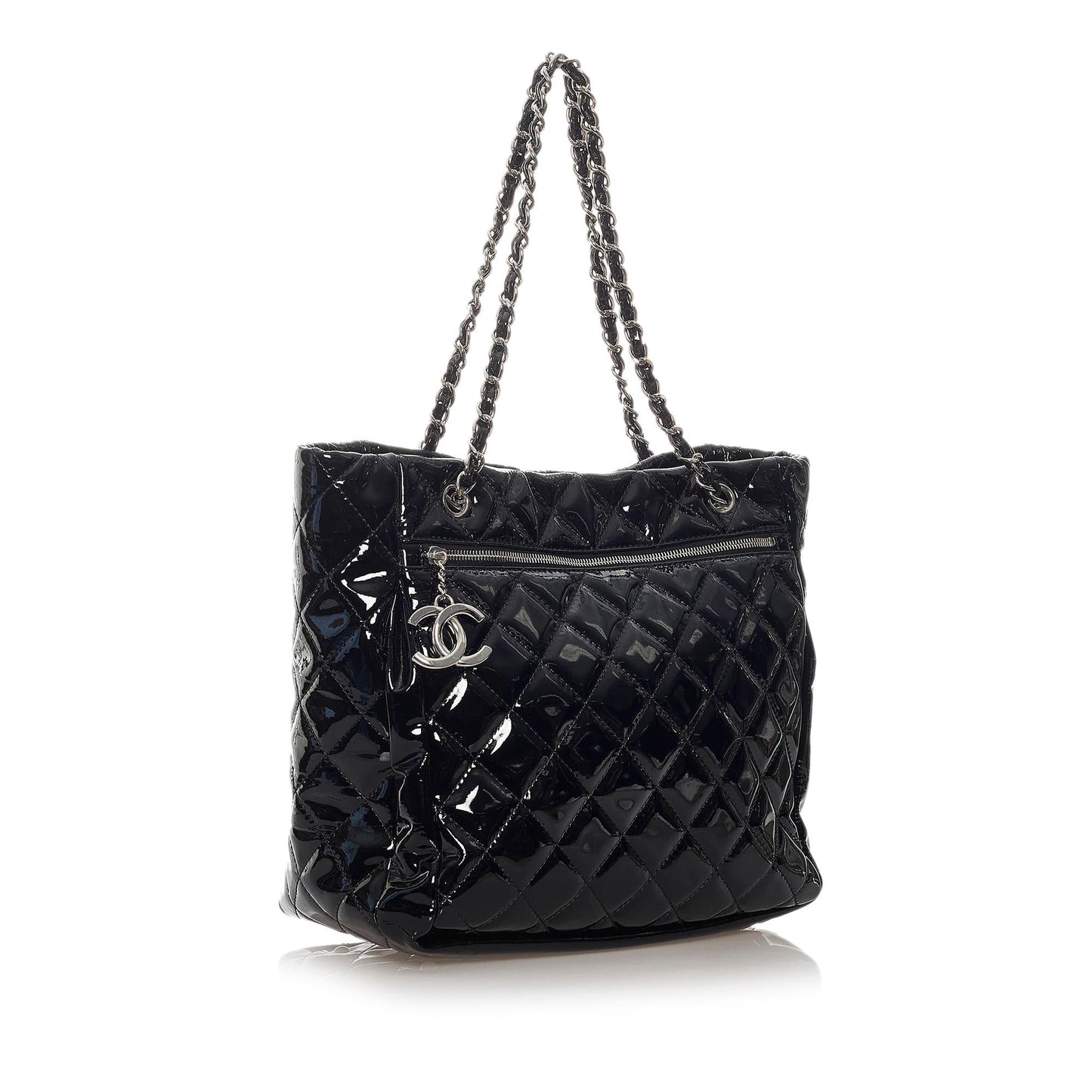 Chanel Matelasse Patent SHG-r9UFCD Leather Tote Bag