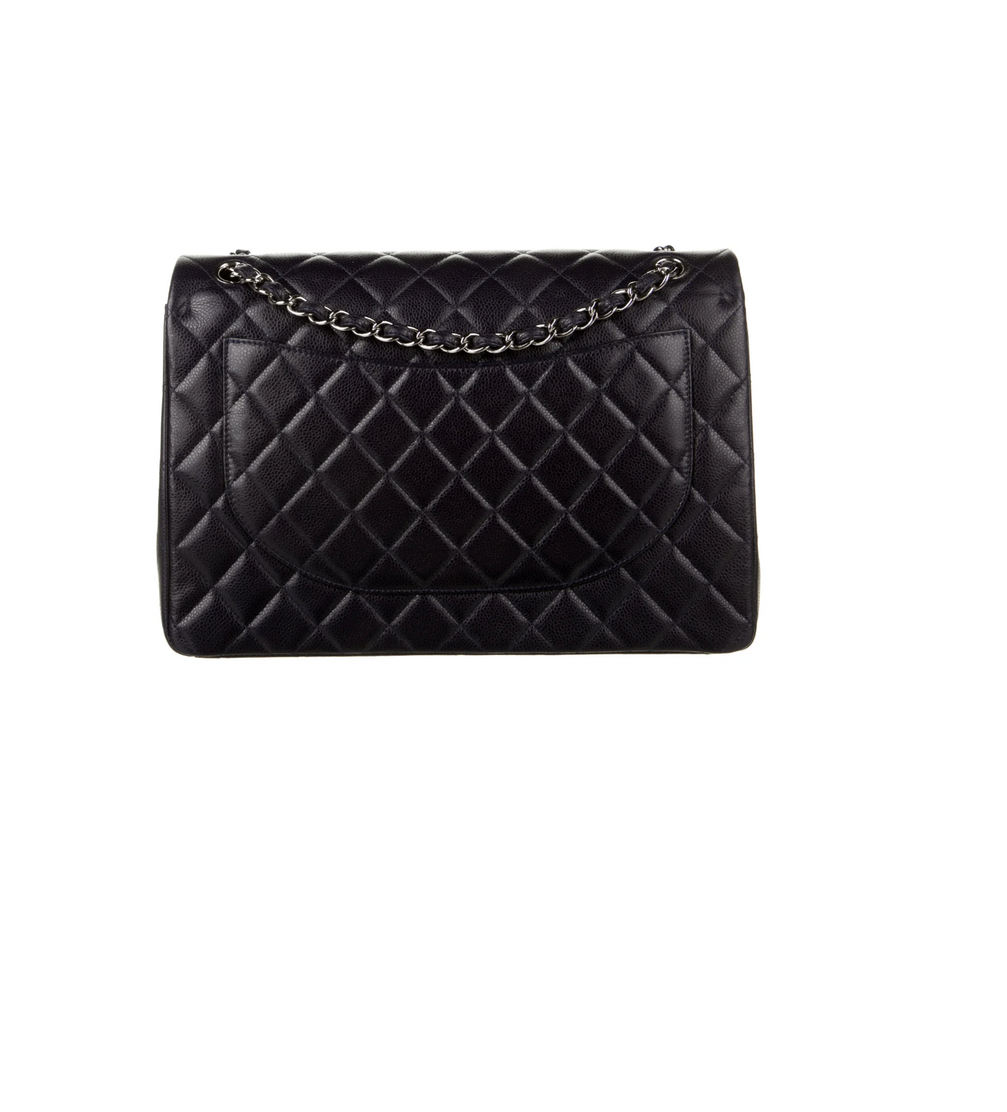 Chanel CLASSIC MAXI DOUBLE FLAP Blue Shoulder Bag