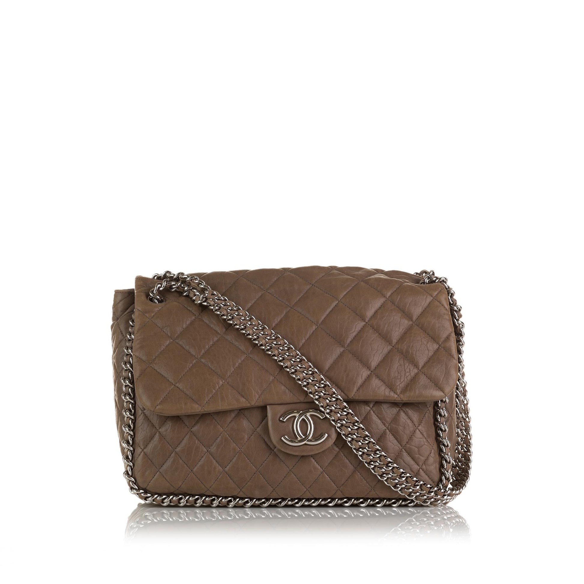 Chanel Maxi Around Lambskin Single Flap SHG-D4hksv Shoulder Bag