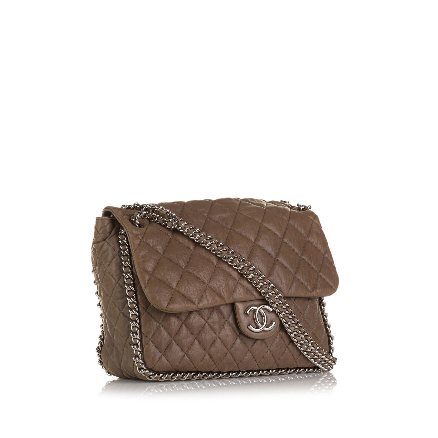Chanel Maxi Around Lambskin Single Flap SHG-D4hksv Shoulder Bag