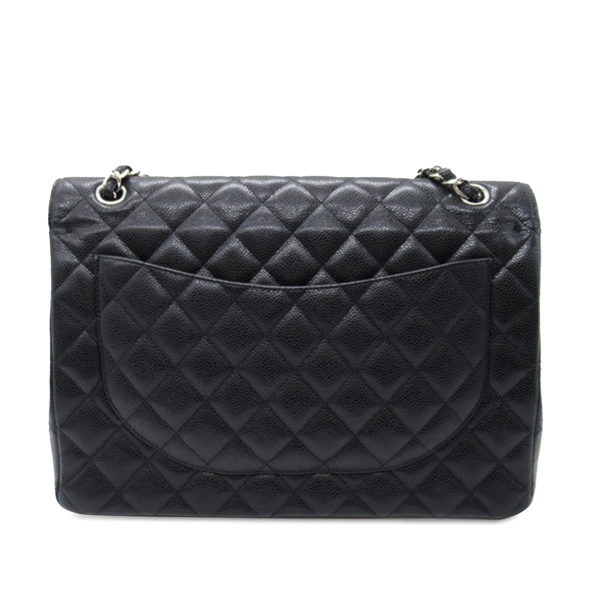 Chanel Maxi Classic Caviar Double Flap (Shg-Vrfubg) Bag