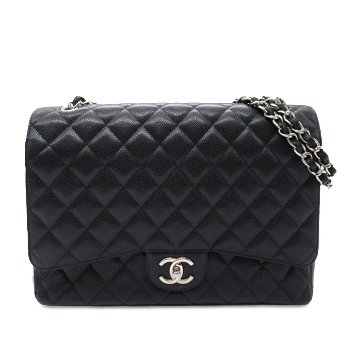 Chanel Maxi Classic Caviar Double Flap SHG-vrfubg Handbag