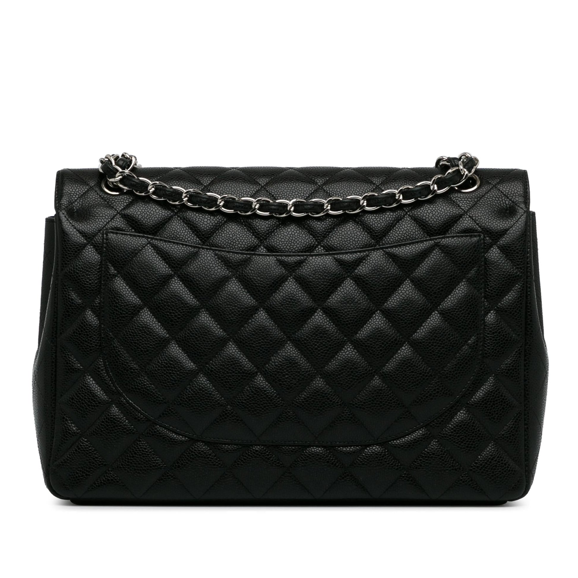 Chanel Maxi Classic Caviar Double Flap SHG-UssHab Handbag
