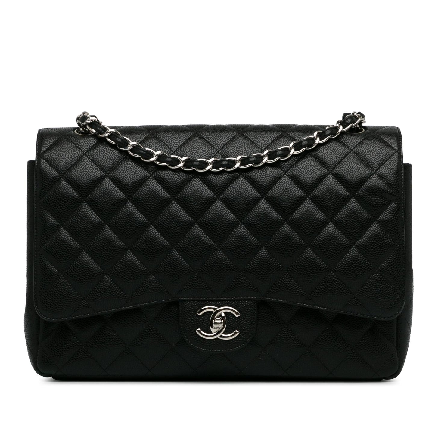 Chanel Maxi Classic Caviar Double Flap (Shg-Usshab) Bag