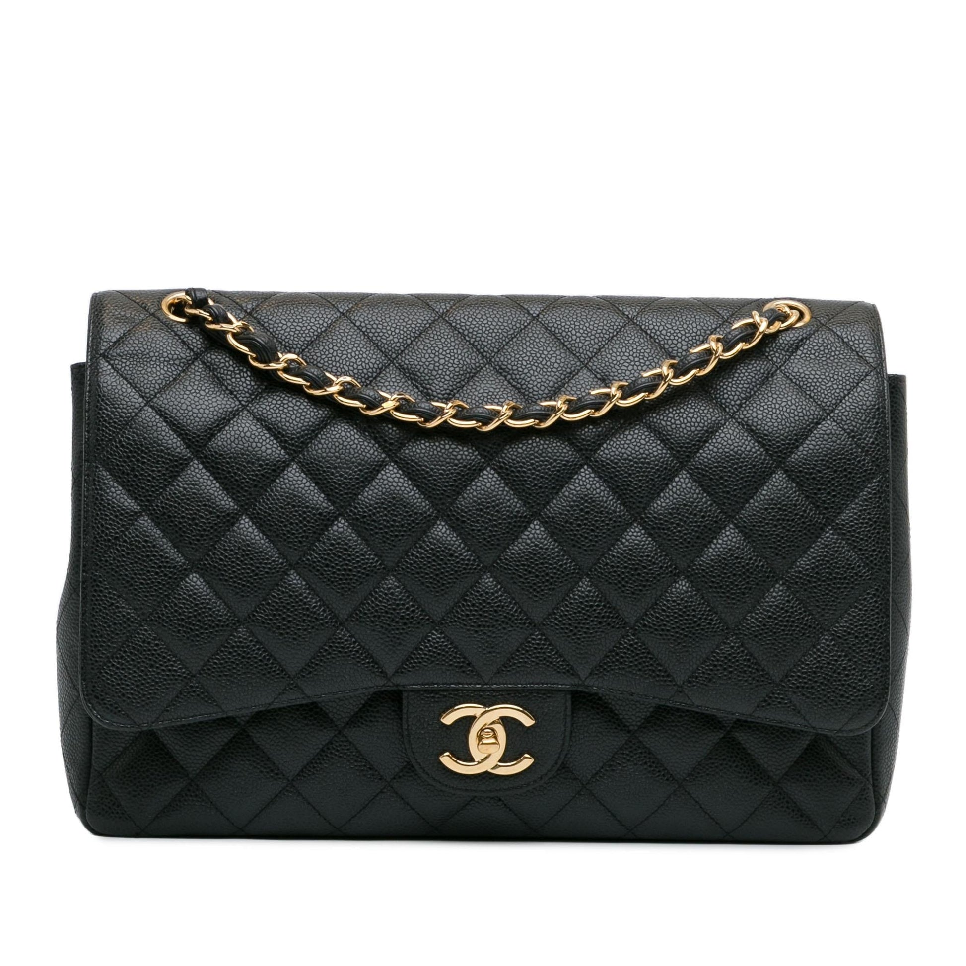 Chanel Maxi Classic Caviar Double Flap SHG-LTyf3Q Handbag