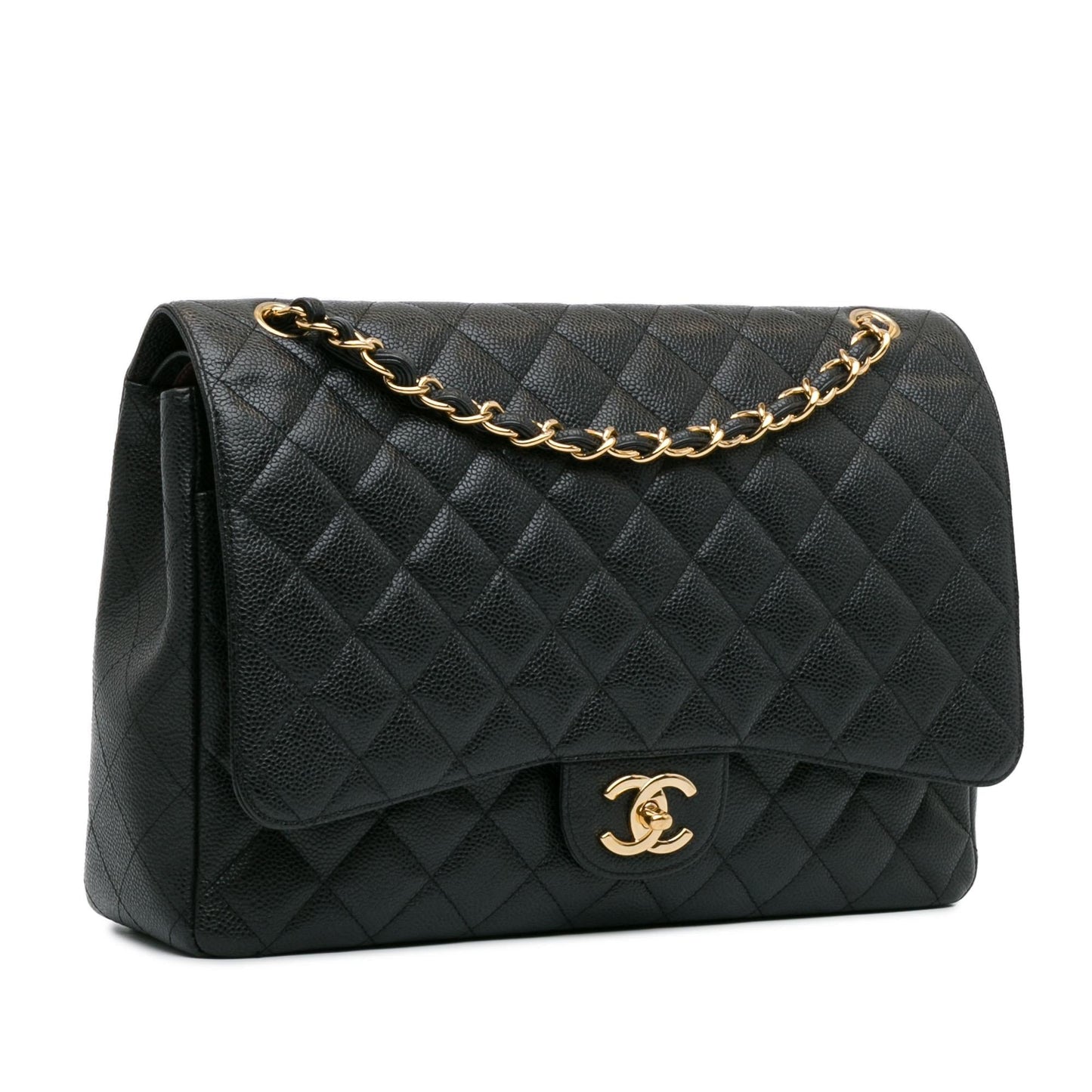 Chanel Maxi Classic Caviar Double Flap SHG-LTyf3Q Handbag