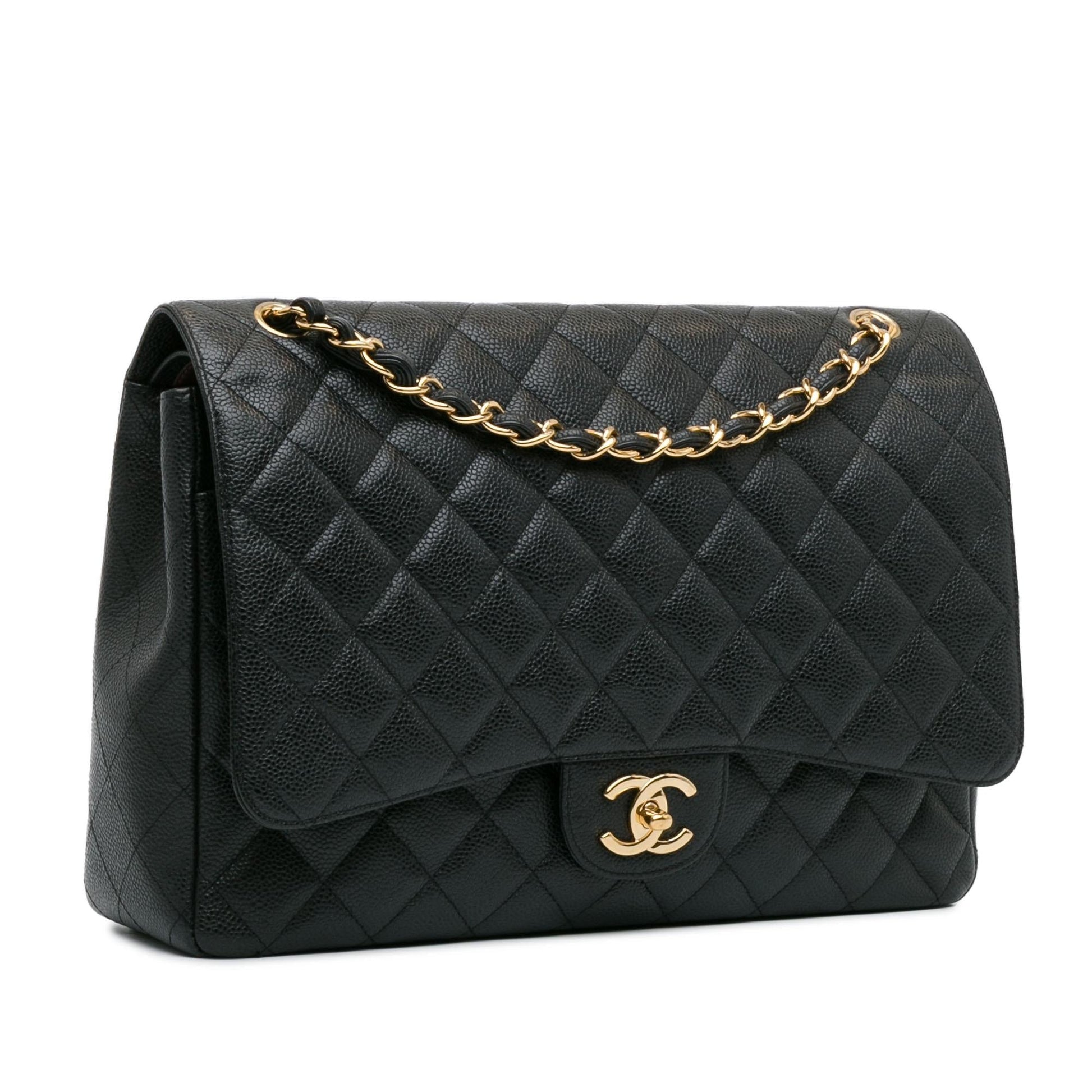 Chanel Maxi Classic Caviar Double Flap SHG-LTyf3Q Handbag