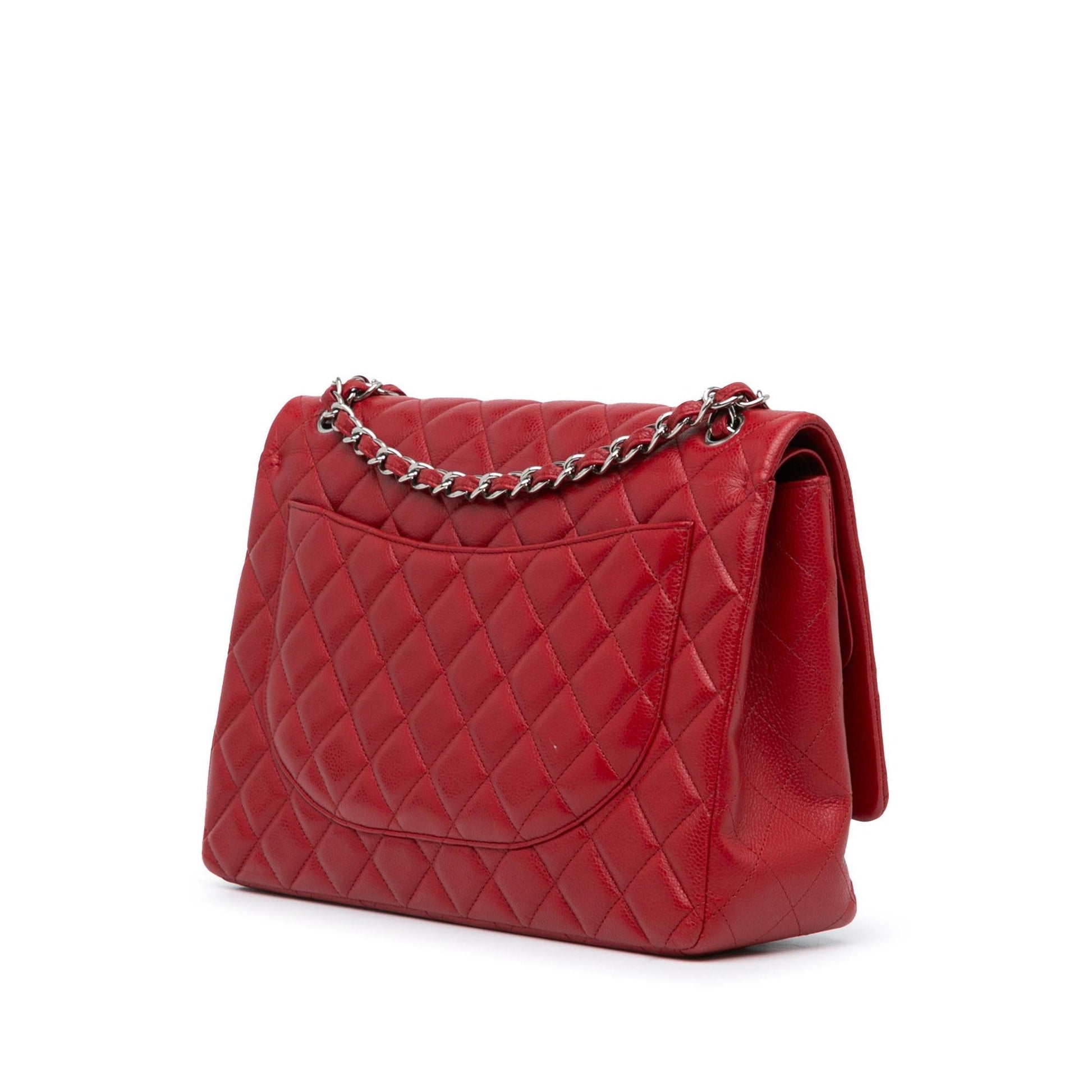 Chanel Maxi Classic Caviar Double Flap SHG-vQWBwP Handbag