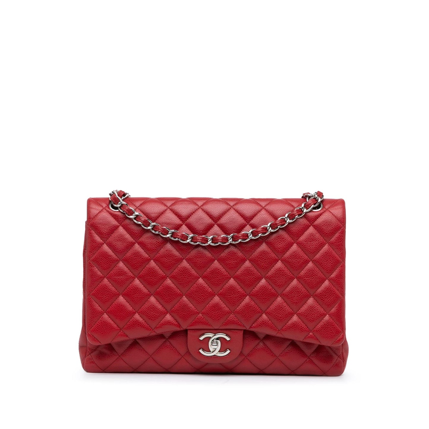 Chanel Maxi Classic Caviar Double Flap Handbag
