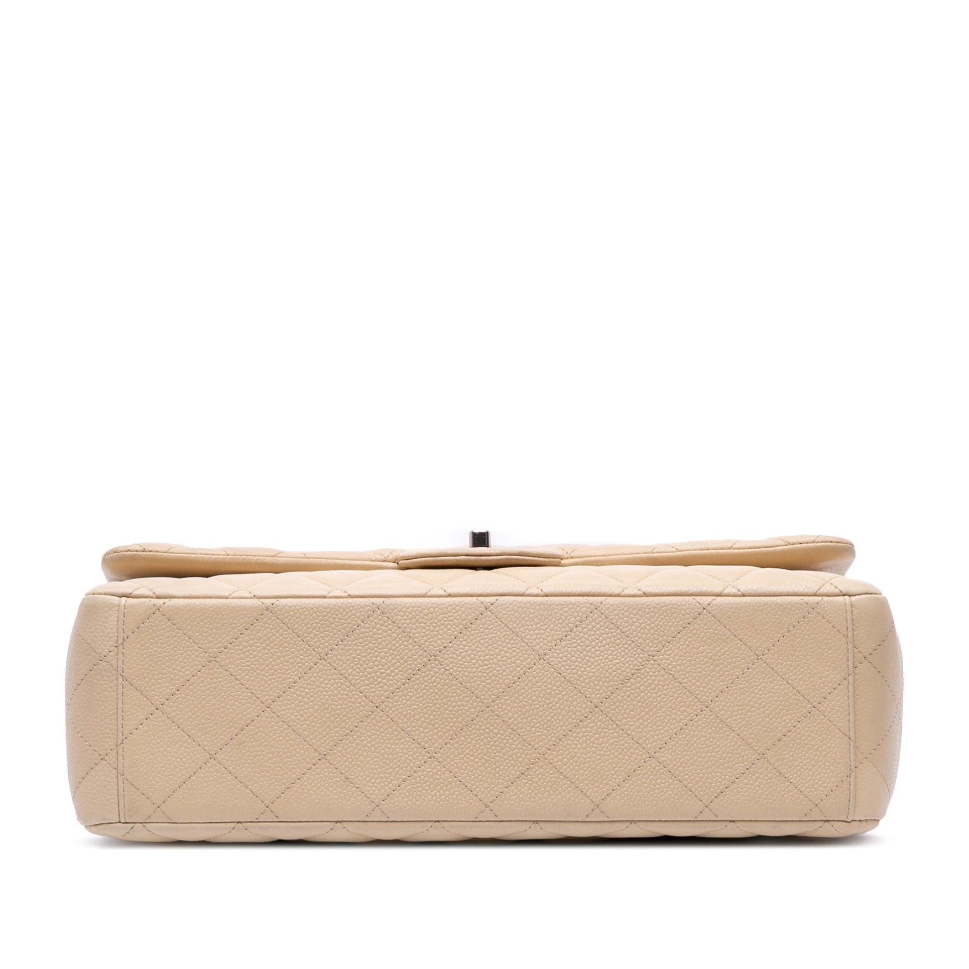 Chanel Maxi Classic Caviar Double Flap Handbag Flap 1