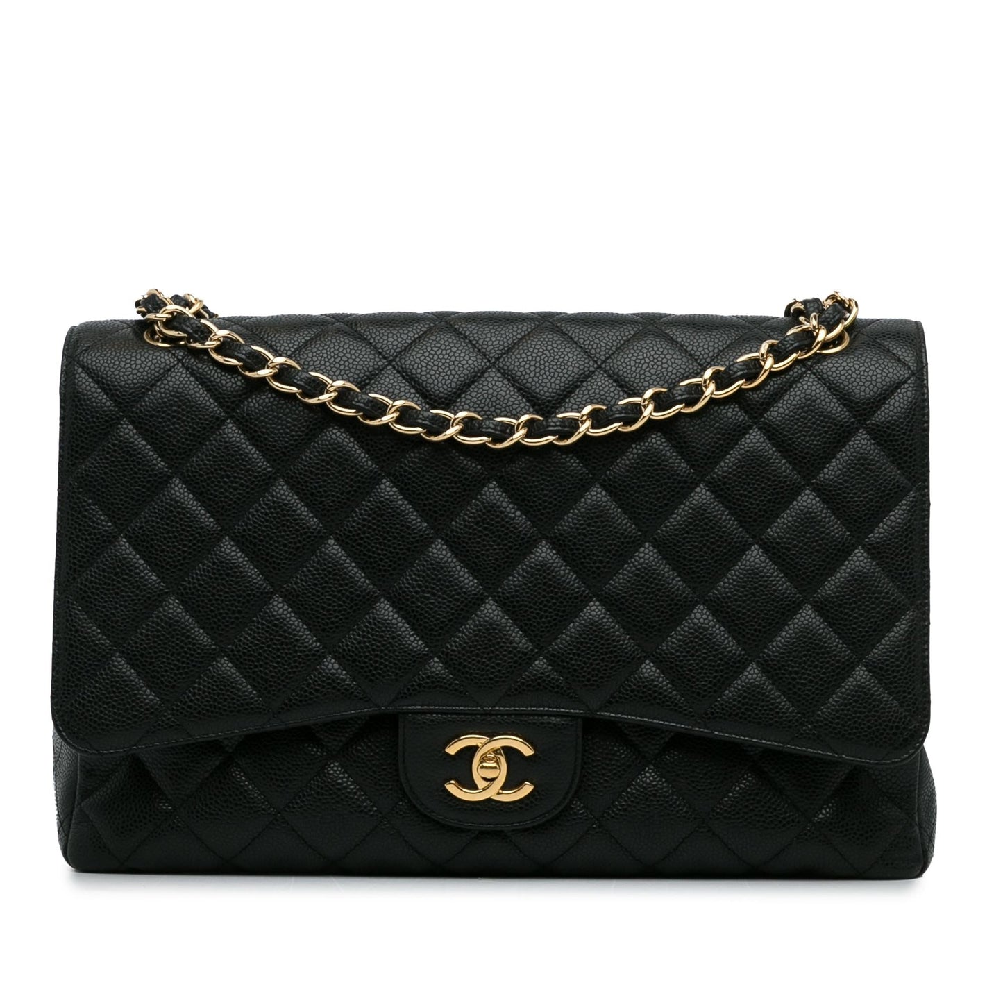 Chanel Maxi Classic Caviar Single Flap SHG-MTMiOb Shoulder Bag
