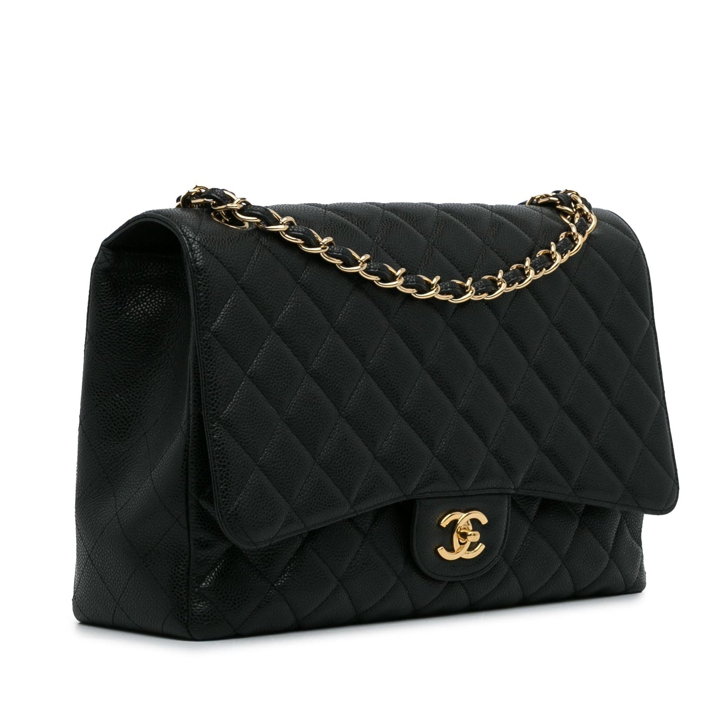 Chanel Maxi Classic Caviar Single Flap SHG-MTMiOb Shoulder Bag