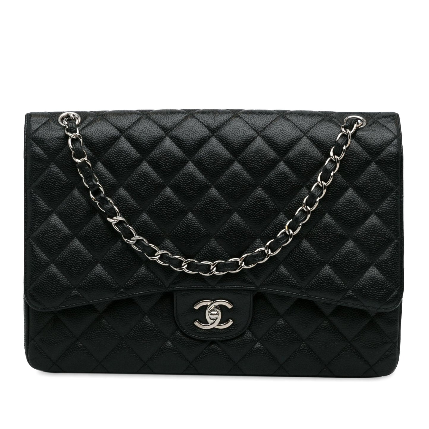 Chanel Maxi Classic Caviar Single Flap SHG-QSdaKq Handbag