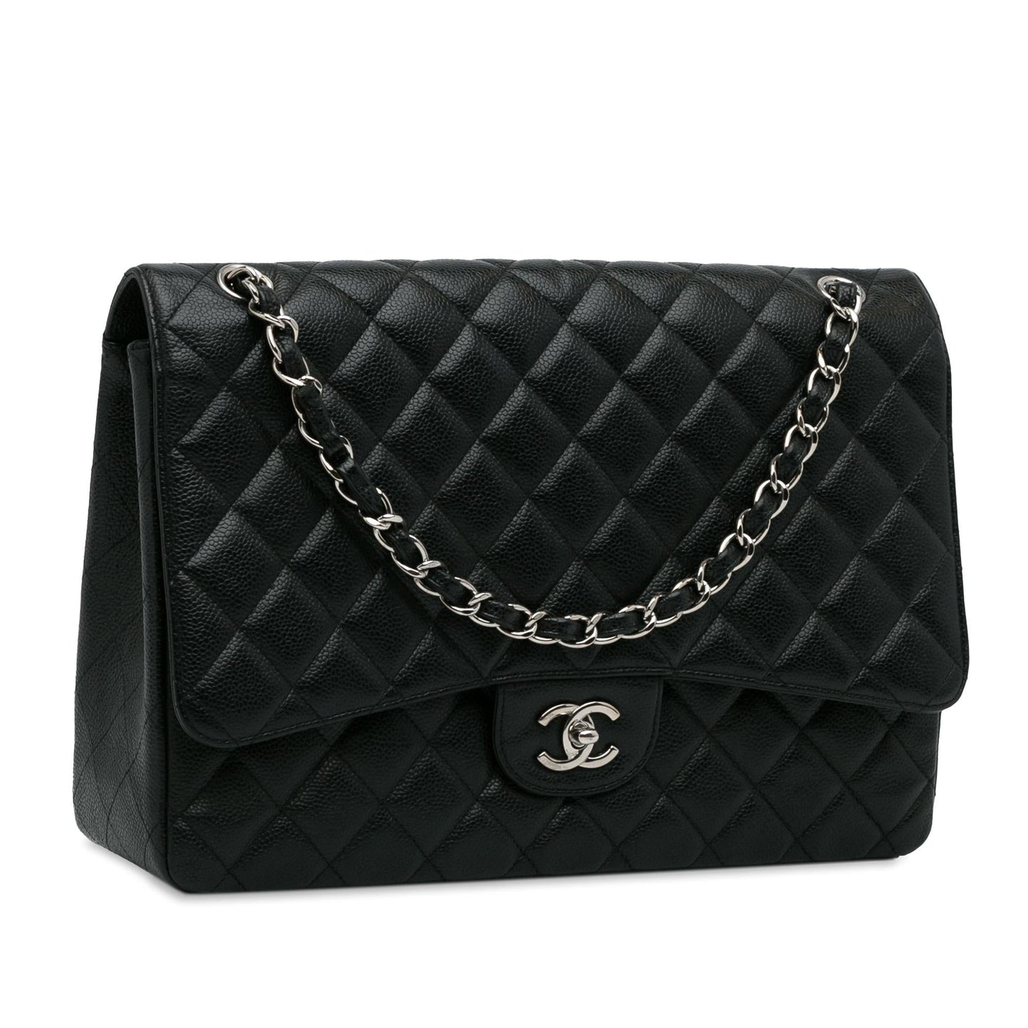 Chanel Maxi Classic Caviar Single Flap SHG-QSdaKq Handbag