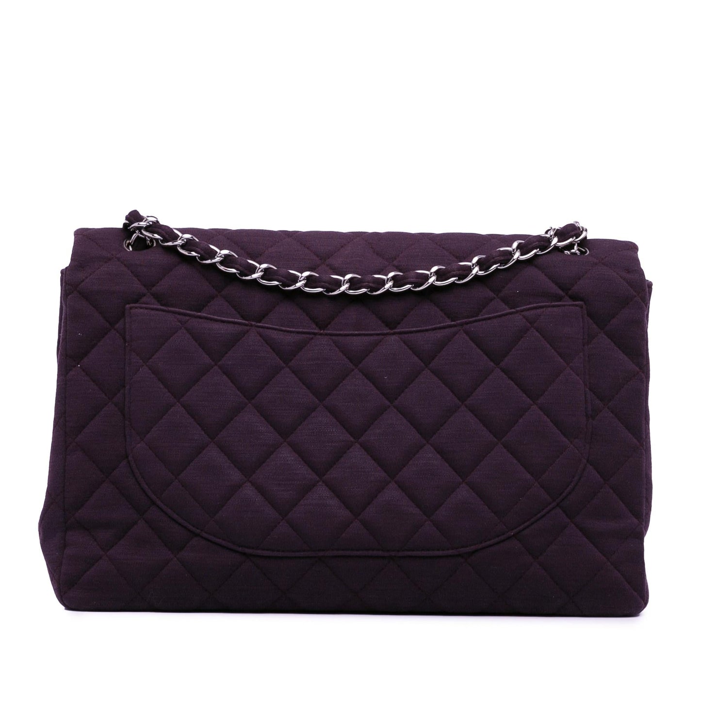 Chanel Maxi Classic Jersey Single Flap SHG-0jPdOf Handbag