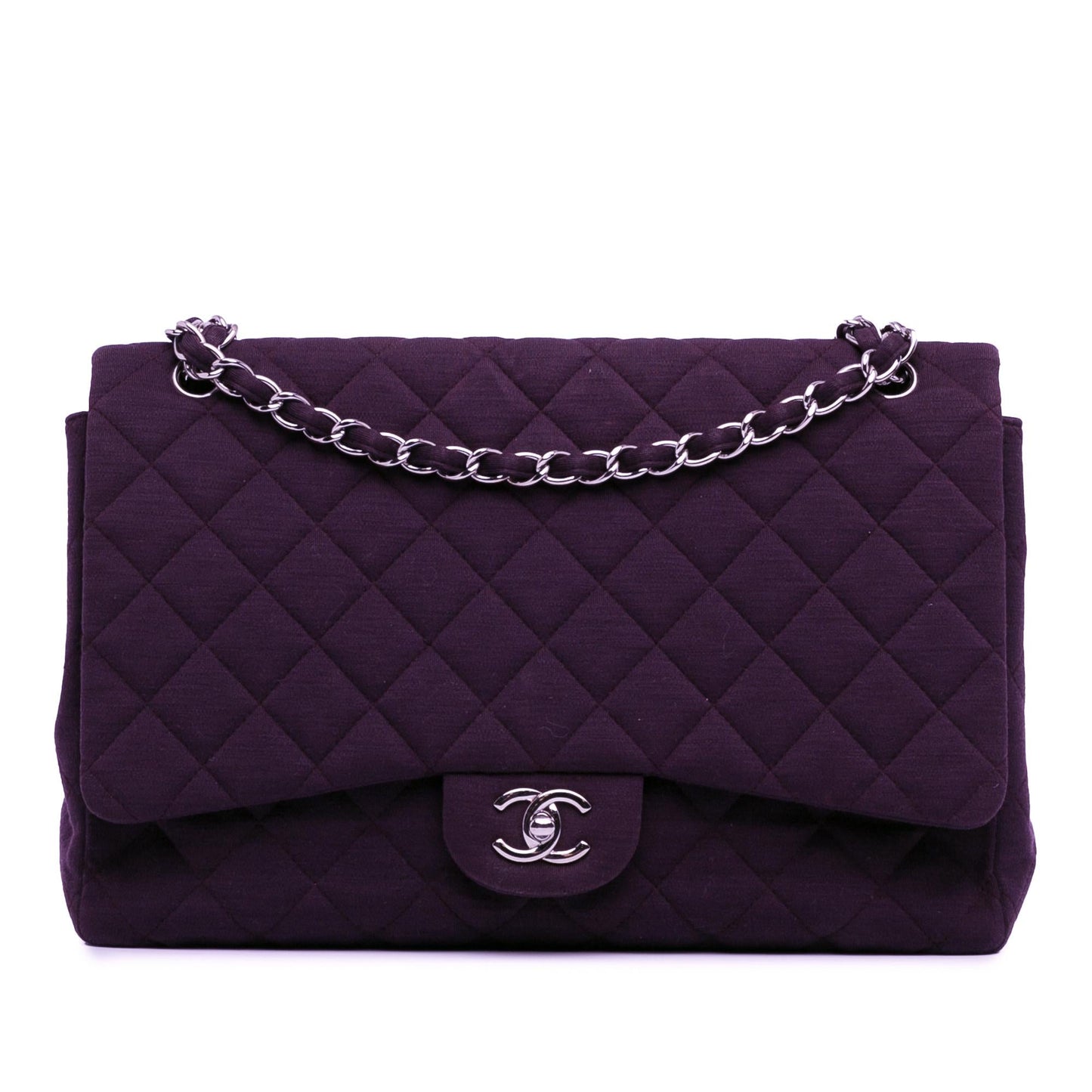 Chanel Maxi Classic Jersey Single Flap (SHG-0jPdOf)