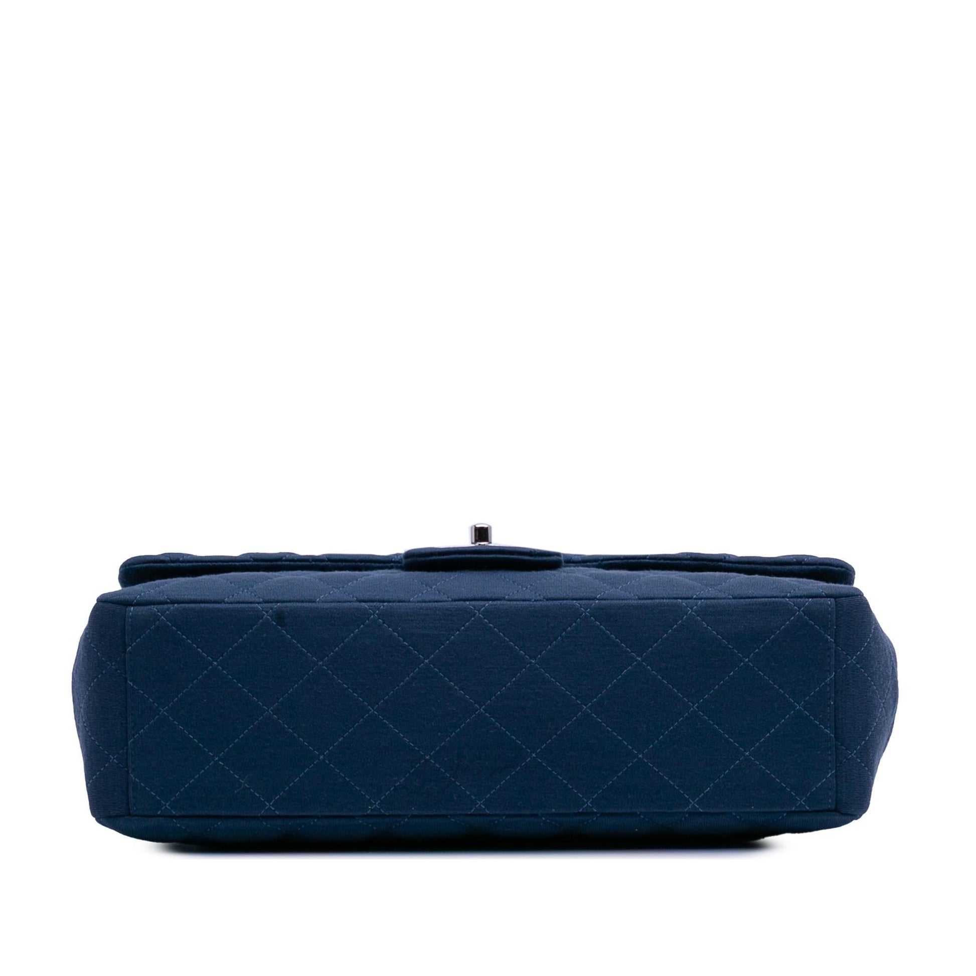 Chanel Maxi Classic Jersey Single Flap Handbag