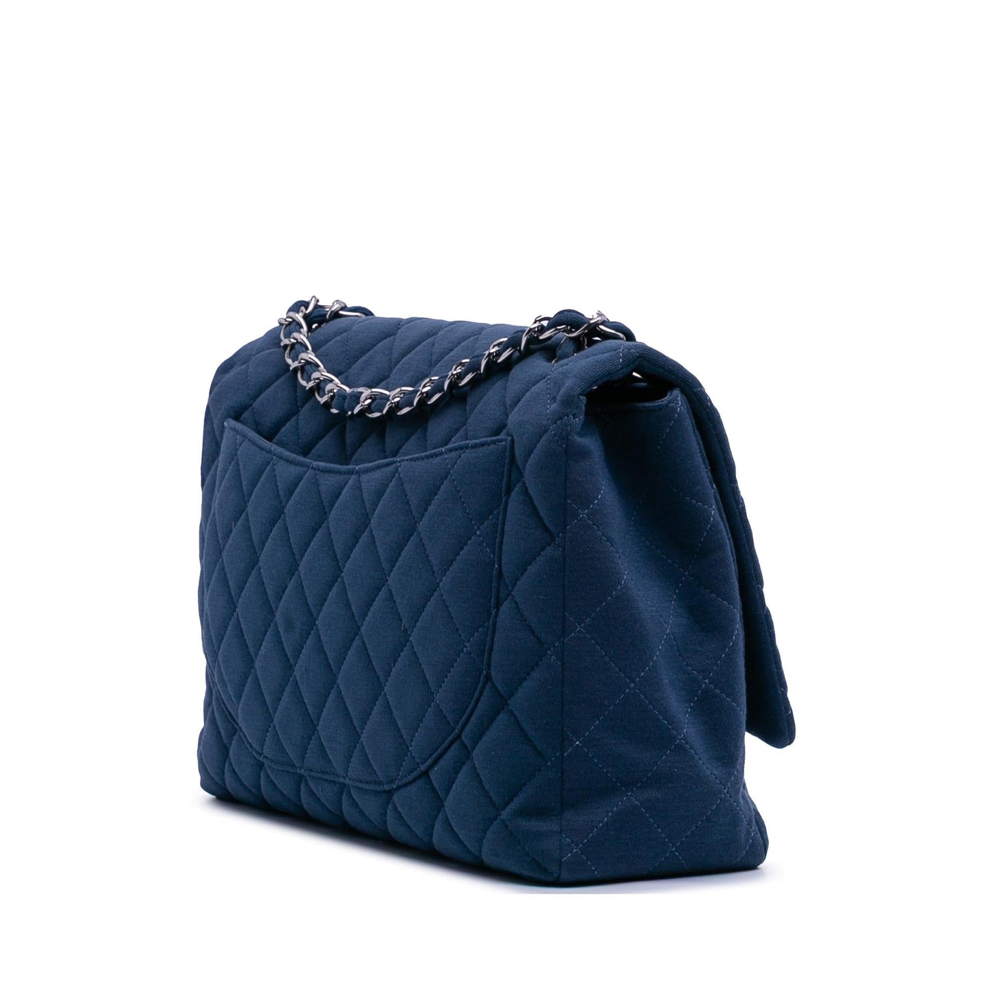Chanel Maxi Classic Jersey Single Flap Handbag
