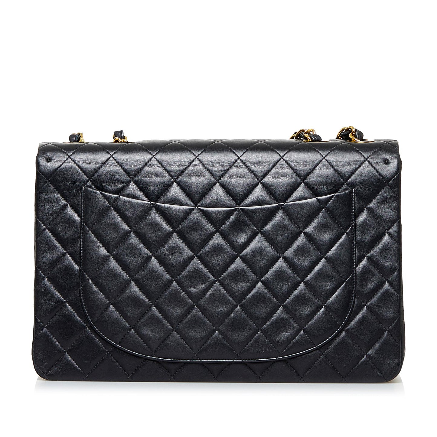 Chanel Maxi Classic Lambskin Double Flap SHG-rPvxRG Handbag