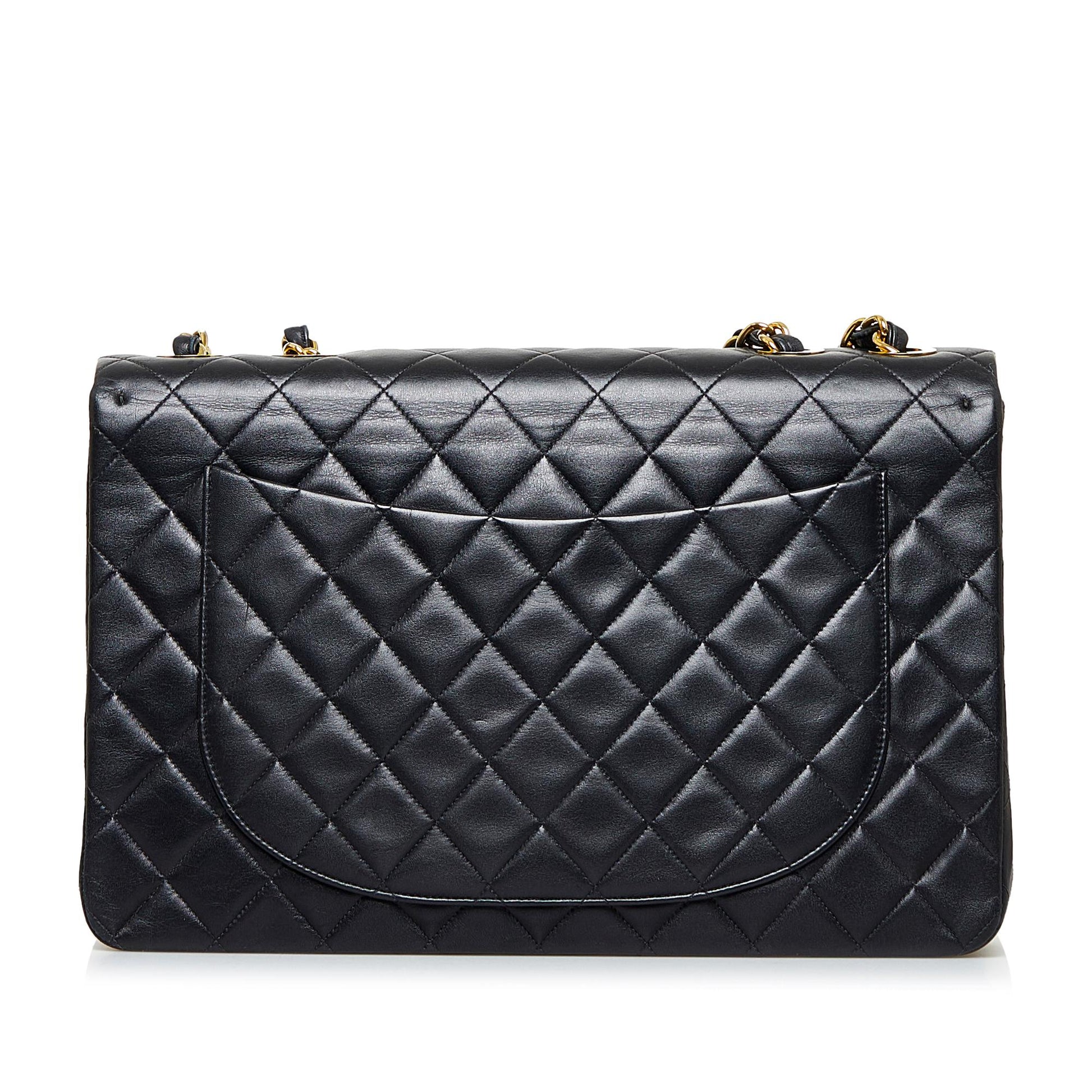 Chanel Maxi Classic Lambskin Double Flap SHG-rPvxRG Handbag