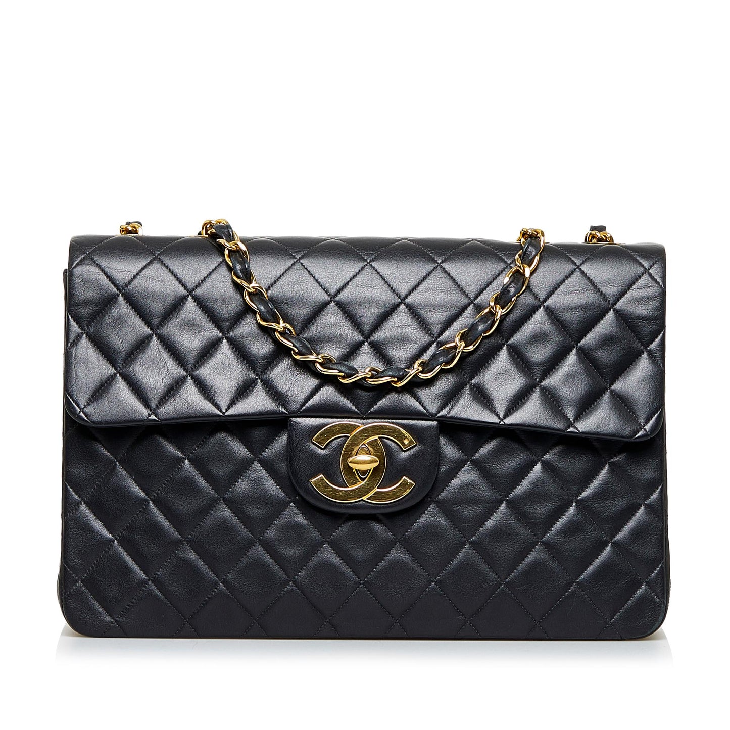 Chanel Maxi Classic Lambskin Double Flap SHG-rPvxRG Handbag