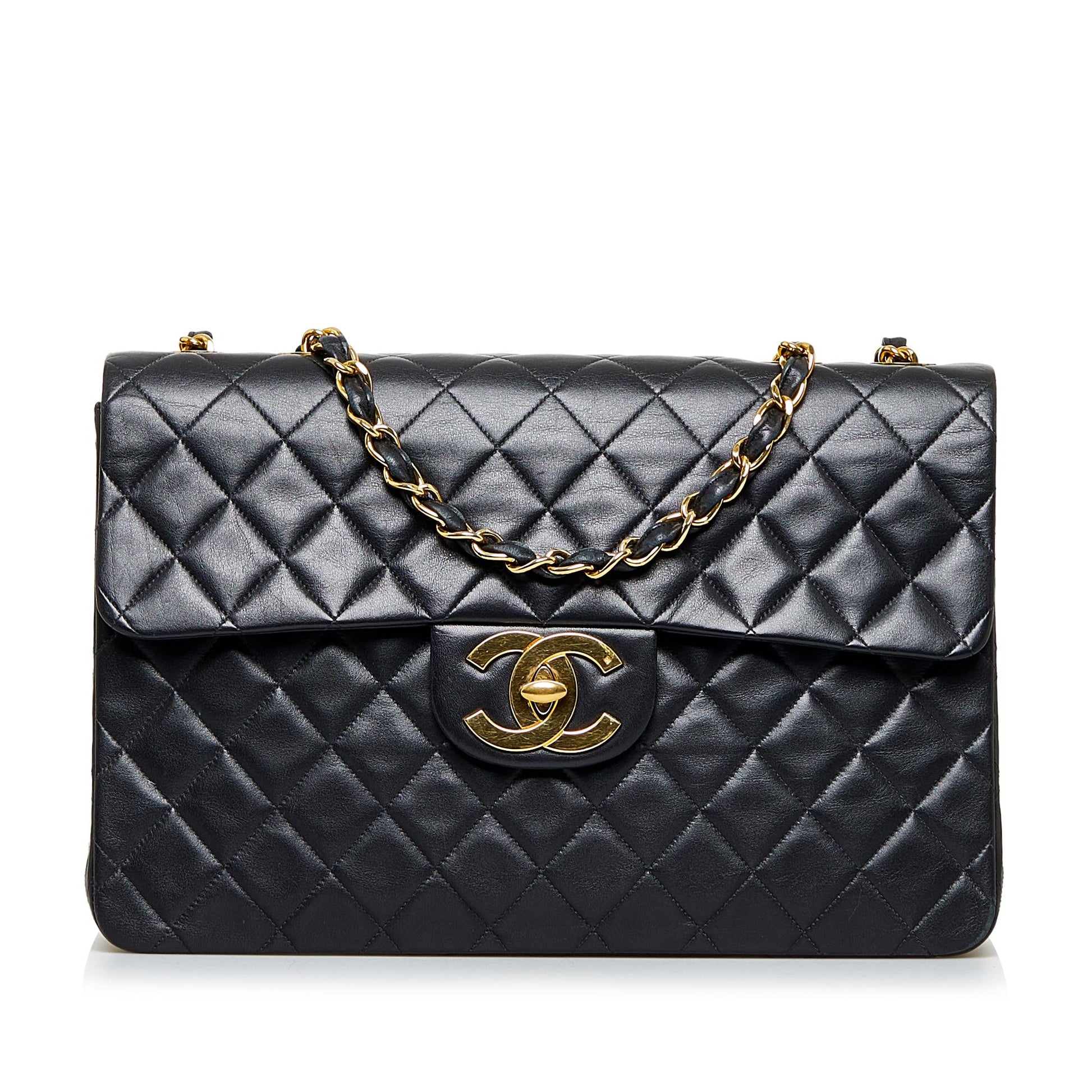 Chanel Maxi Classic Lambskin Double Flap SHG-rPvxRG Handbag