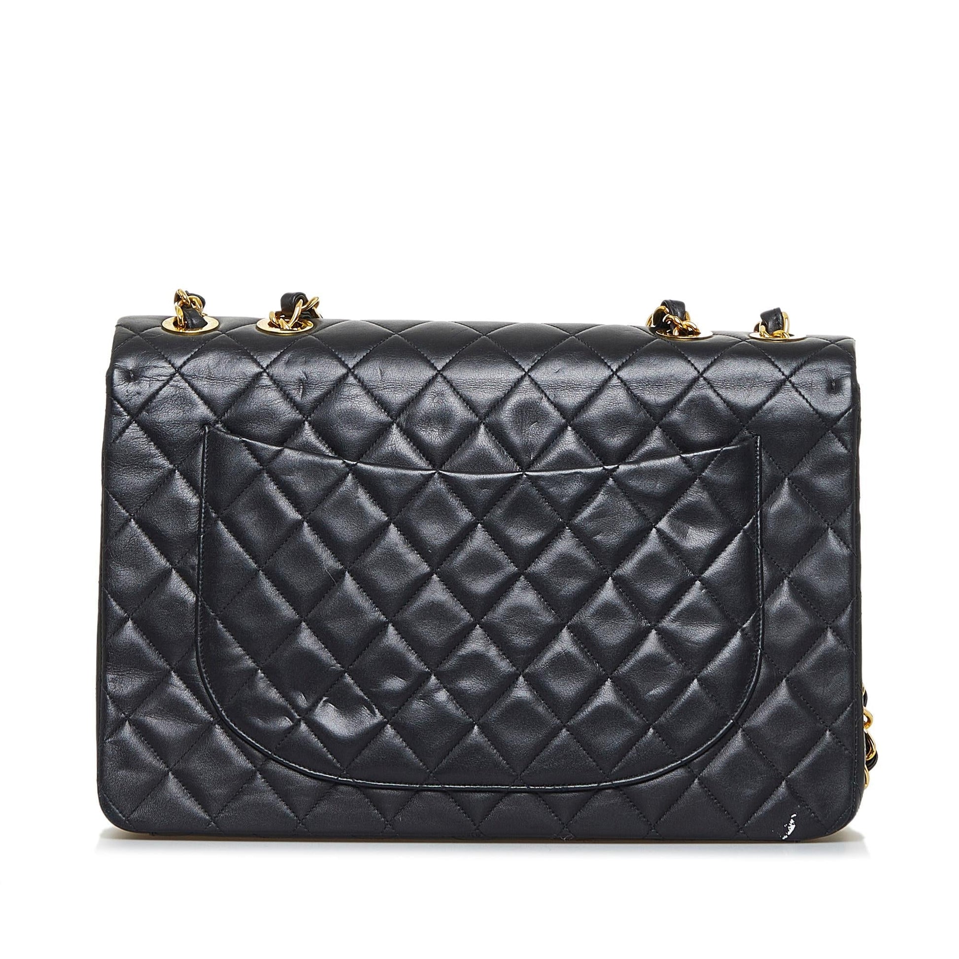 Chanel Maxi Classic Lambskin Double Flap SHG-qfalWR Handbag