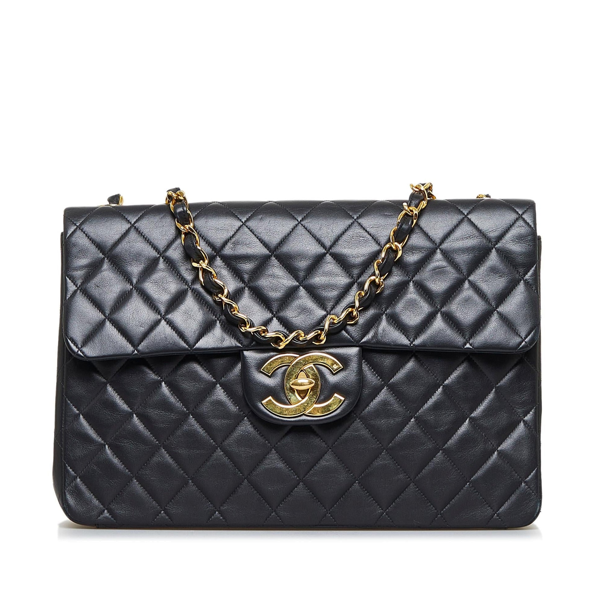 Chanel Maxi Classic Lambskin Double Flap SHG-qfalWR Handbag