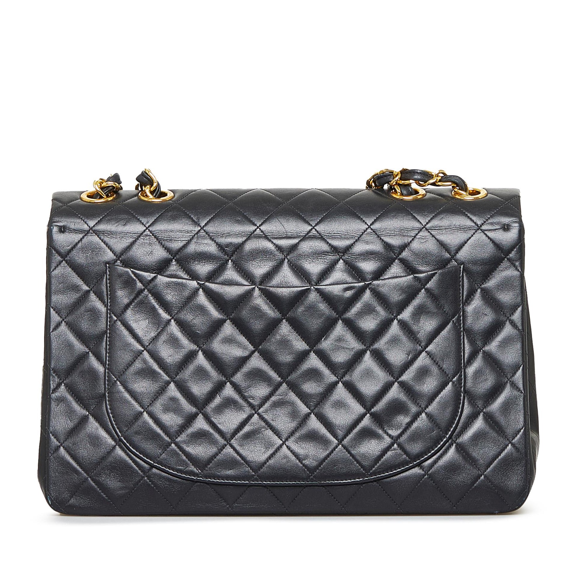 Chanel Maxi Classic Lambskin Double Flap SHG-EmVxmM Handbag