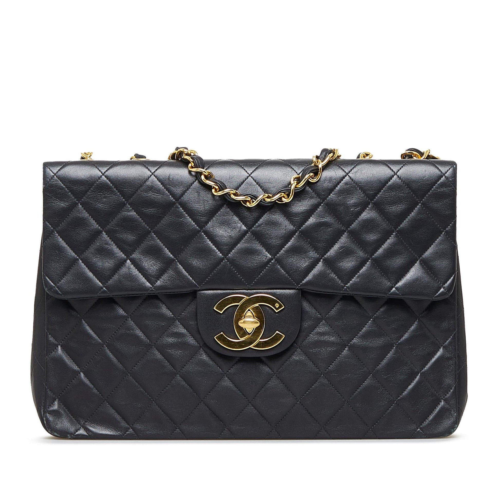 Chanel Maxi Classic Lambskin Double Flap SHG-EmVxmM Handbag