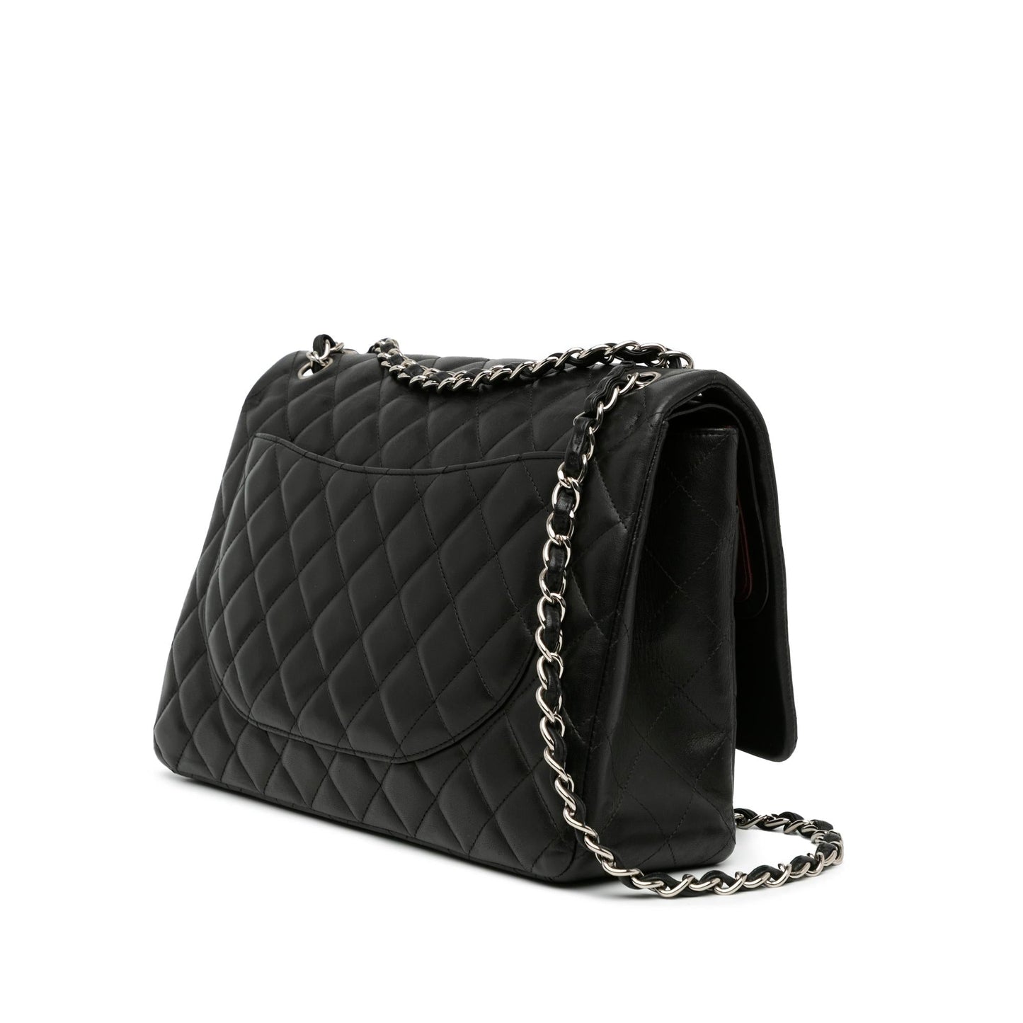 Chanel Maxi Classic Lambskin Double Flap Handbag Shg Odb9I4
